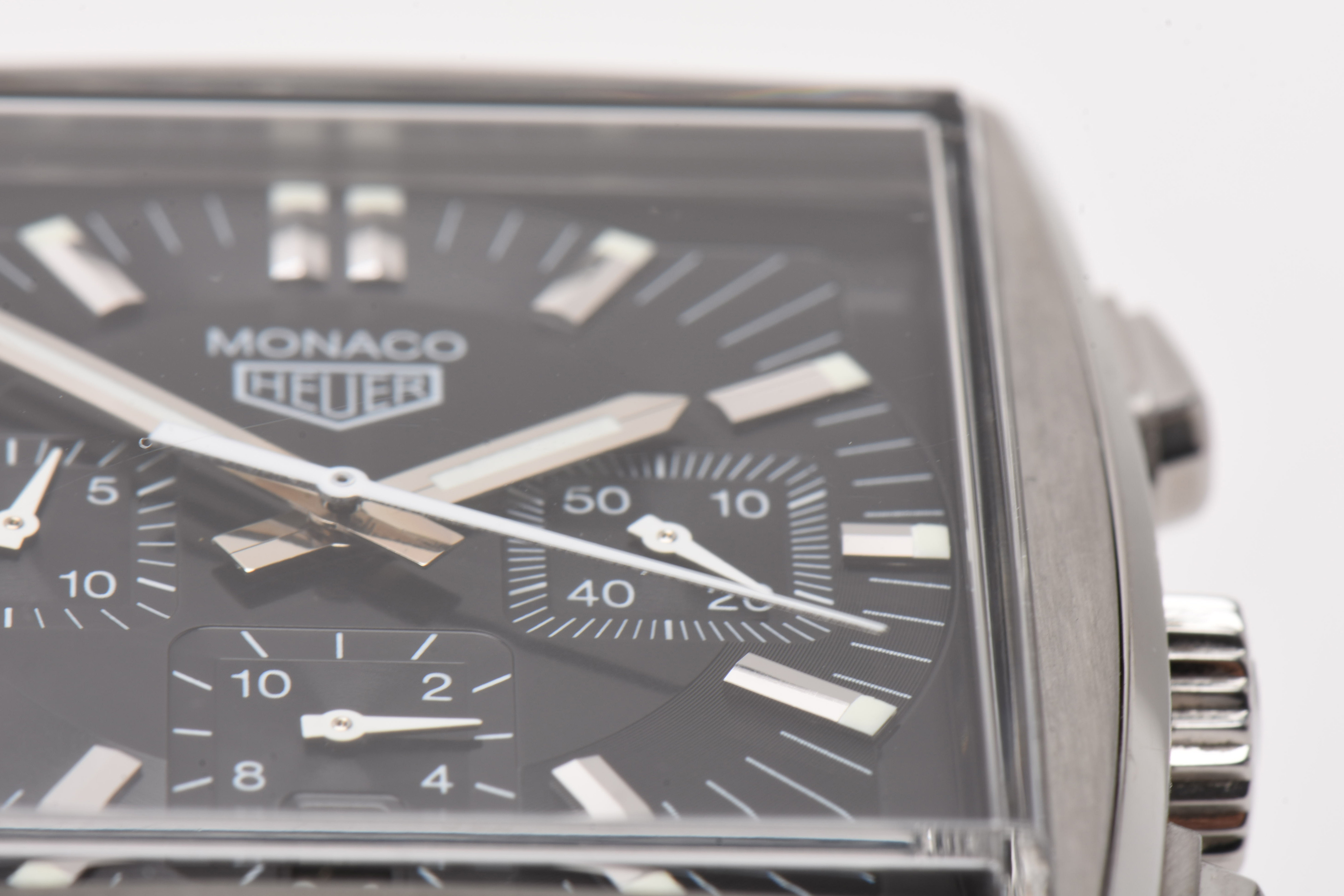 TAG Heuer Monaco Automatic Chronograph Black Dial Stainless Steel Watch