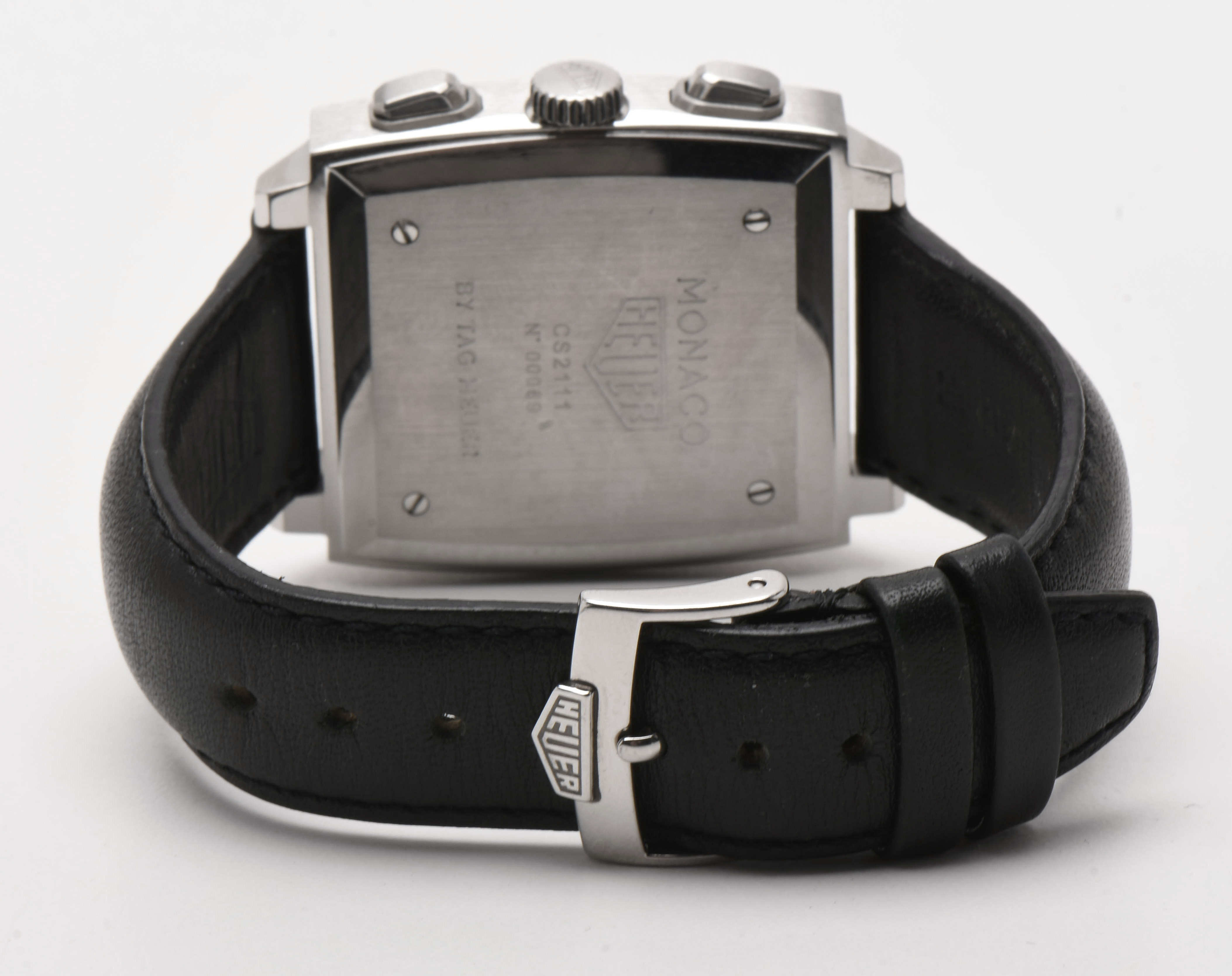 TAG Heuer Monaco Automatic Chronograph Black Dial Stainless Steel Watch