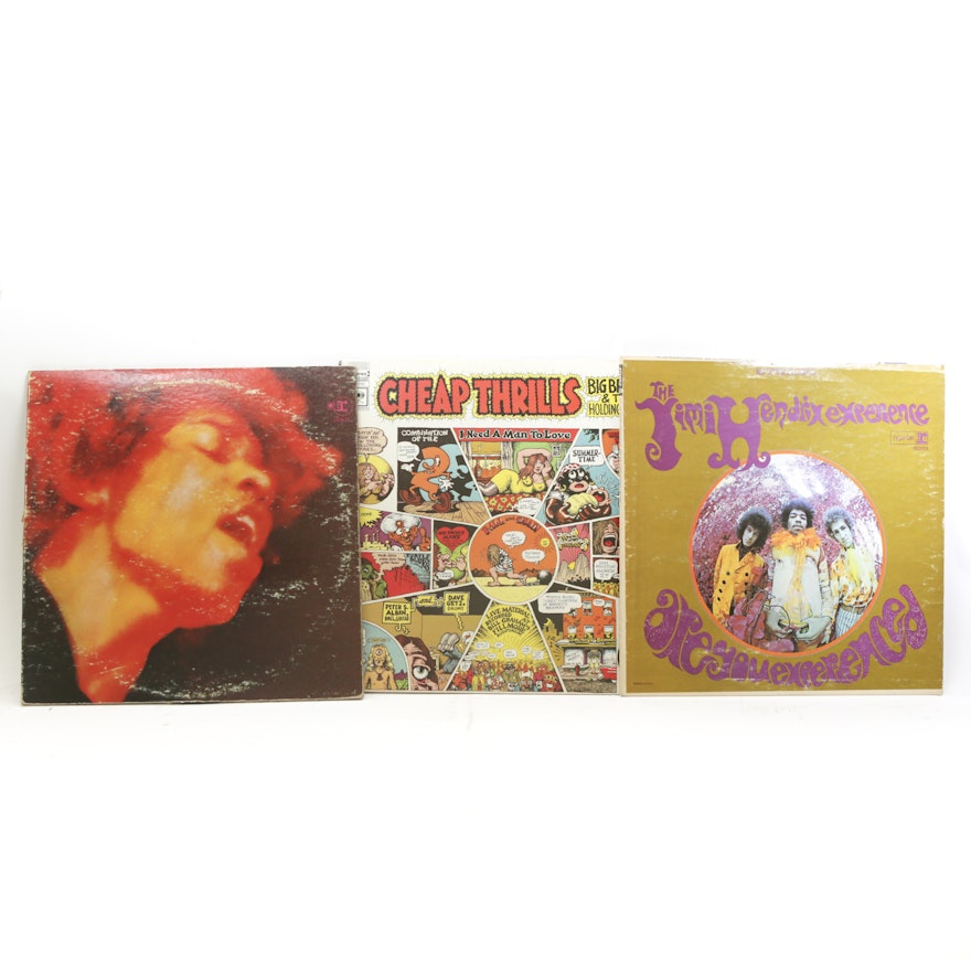 Jimi Hendrix and Big Brother and The Holding Company LP Records