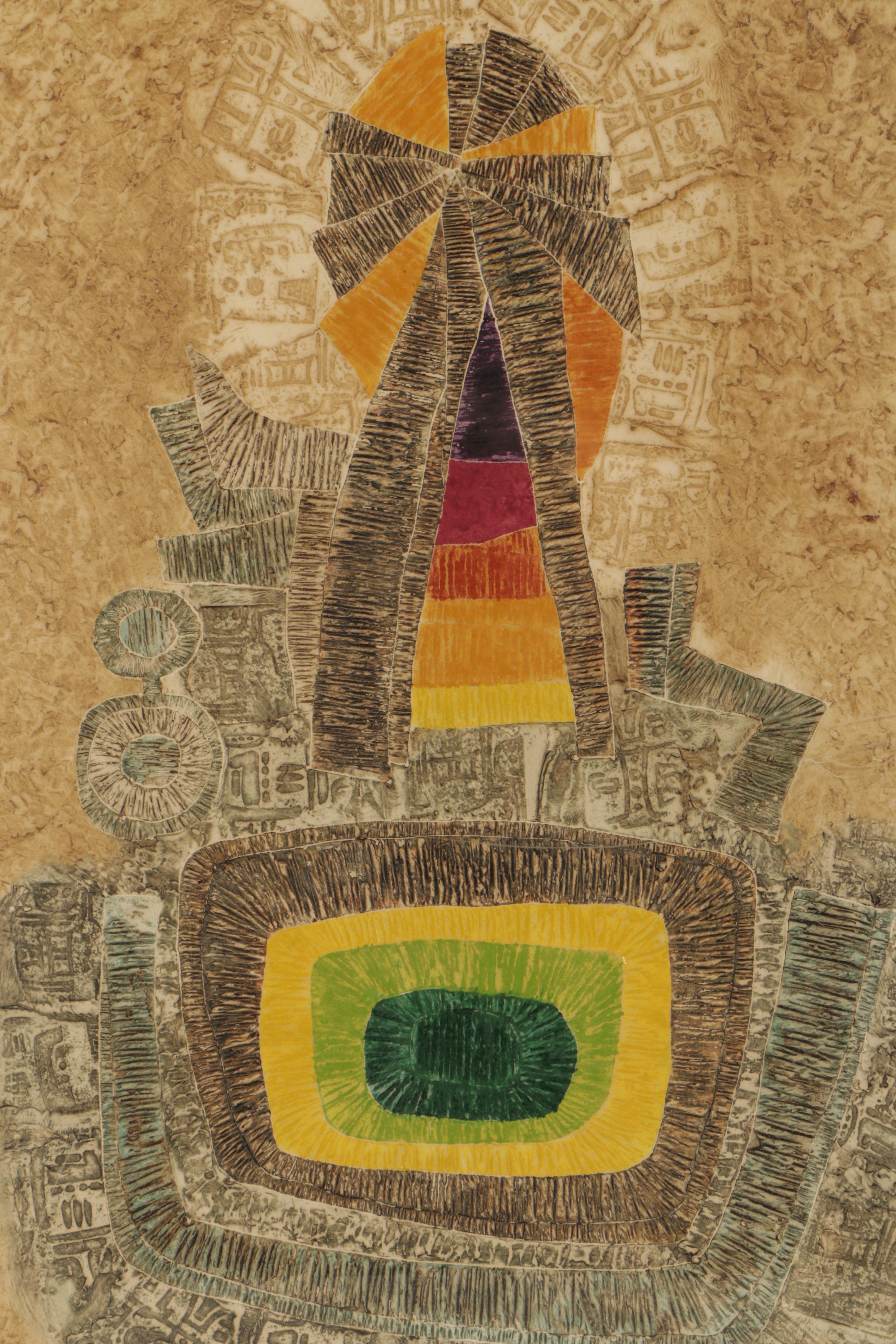 Kyu-Baik Hwang Intaglio Print "Joy"