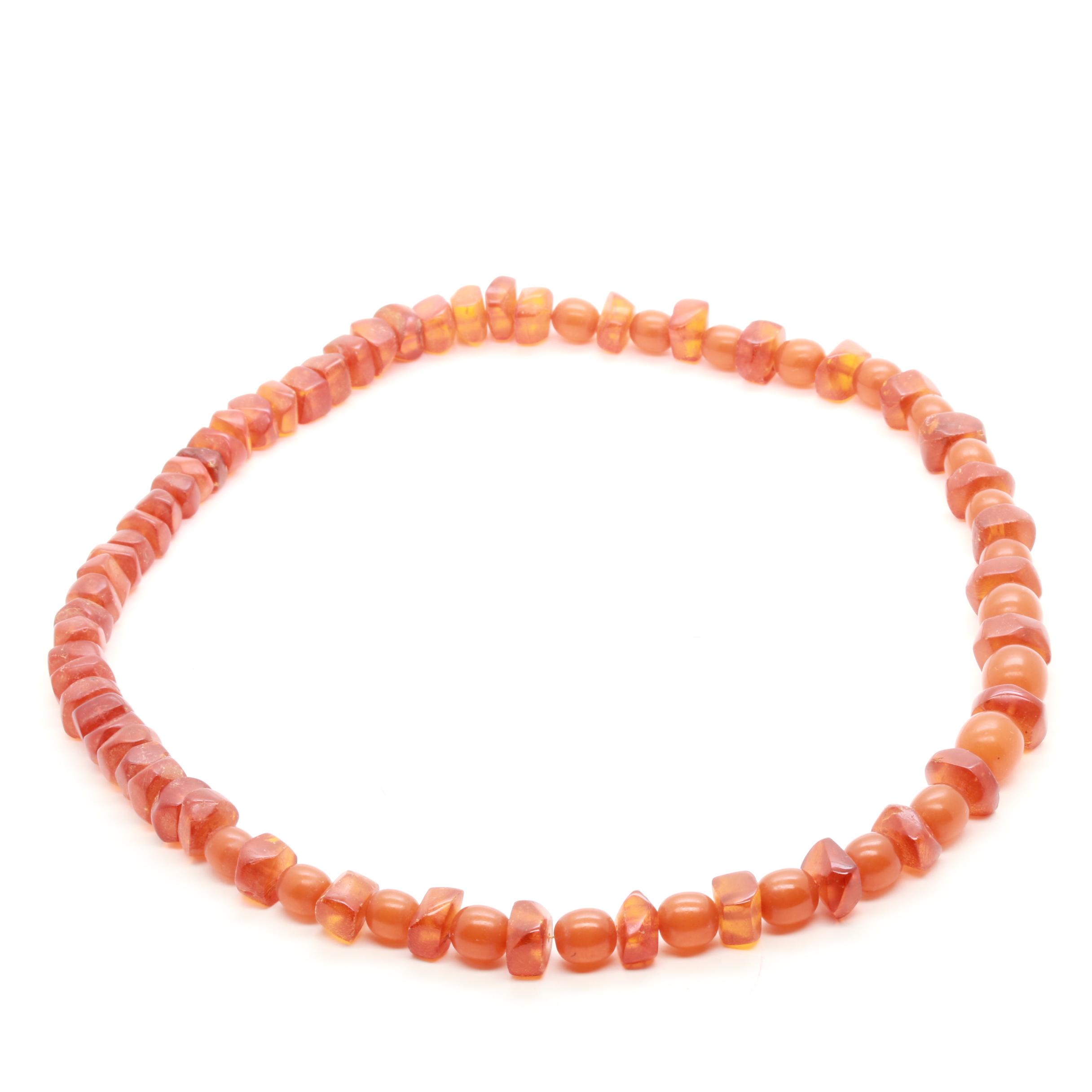 Amber Beaded Necklace