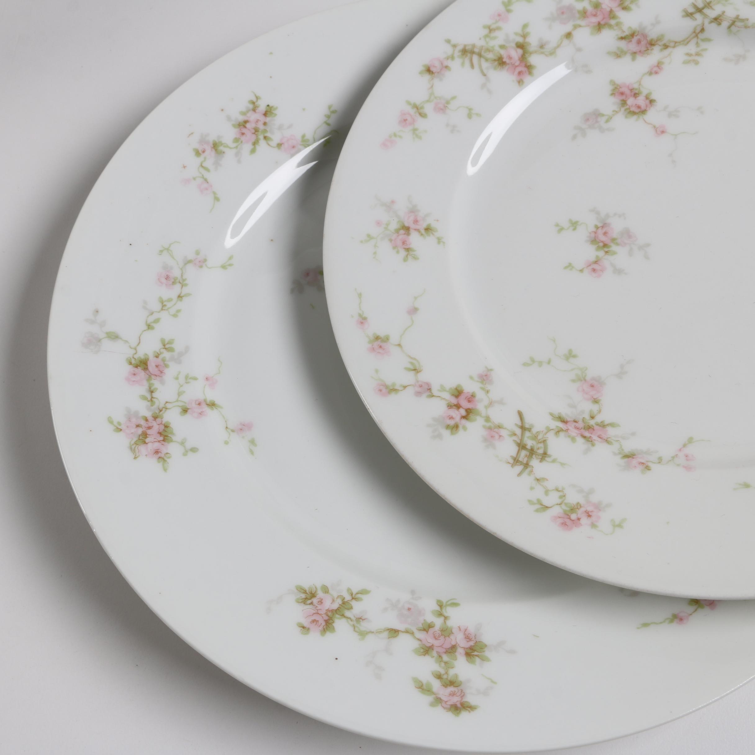 Vintage Theodore Haviland Limoges Porcelain Plates ca. 1903-25