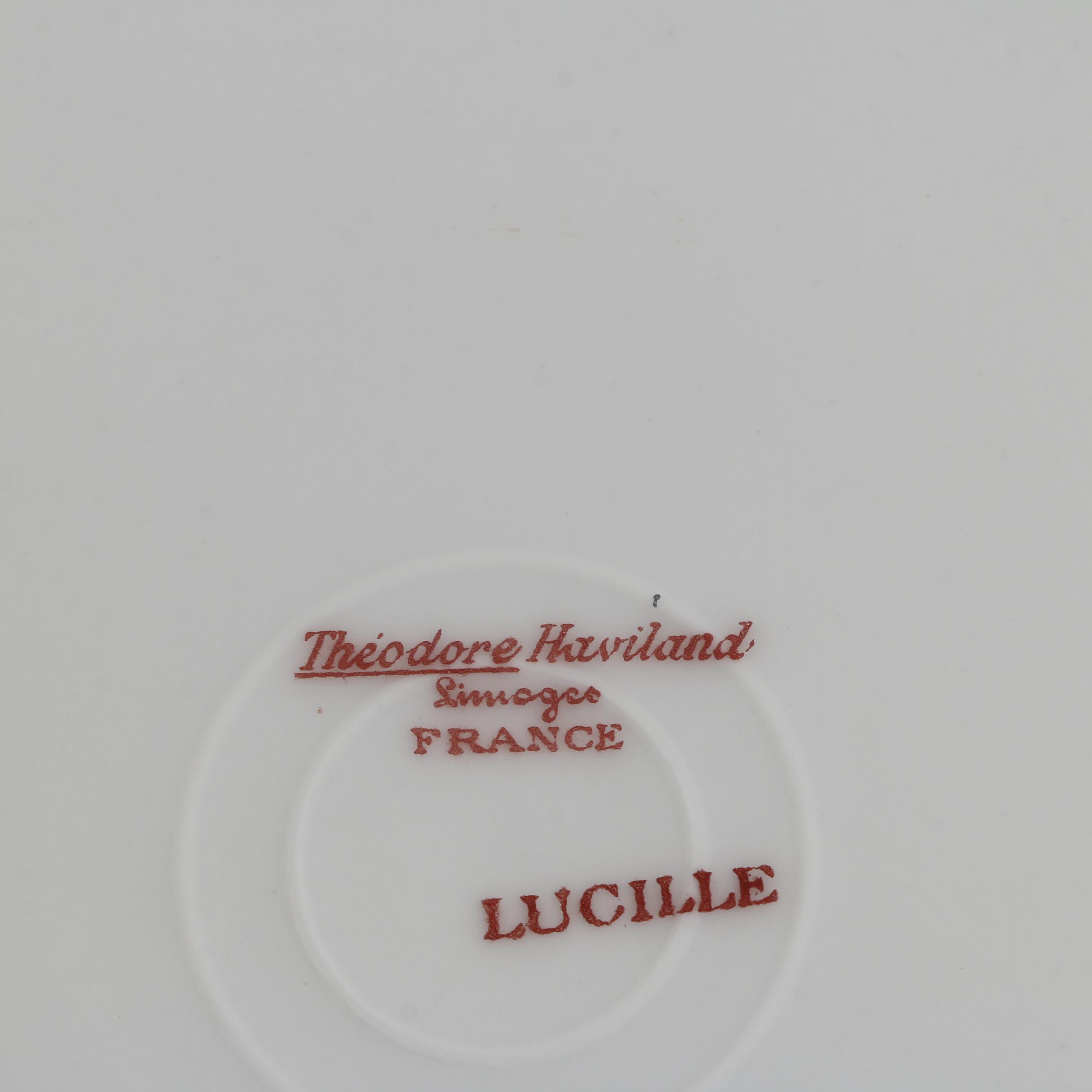 Vintage Theodore Haviland Limoges Porcelain Plates ca. 1903-25