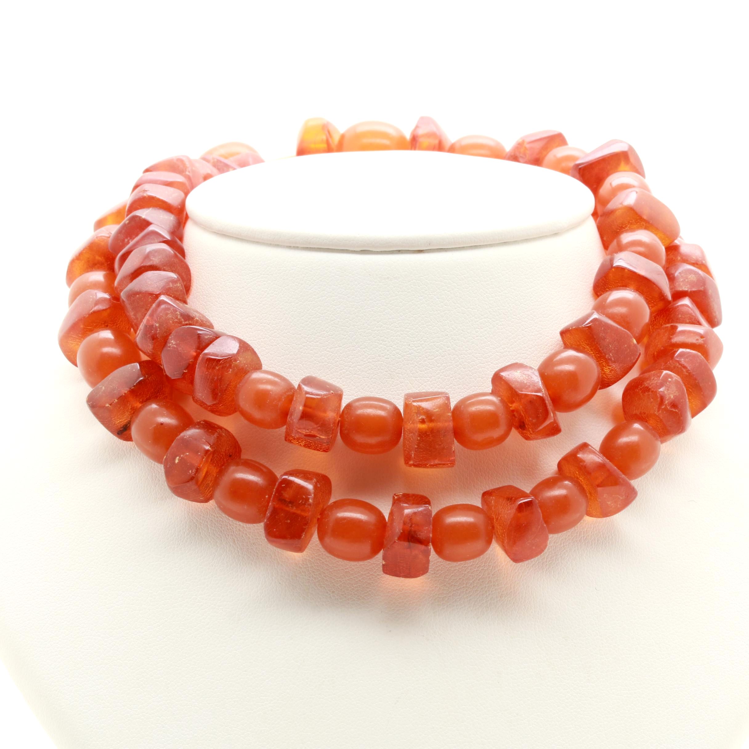 Amber Beaded Necklace