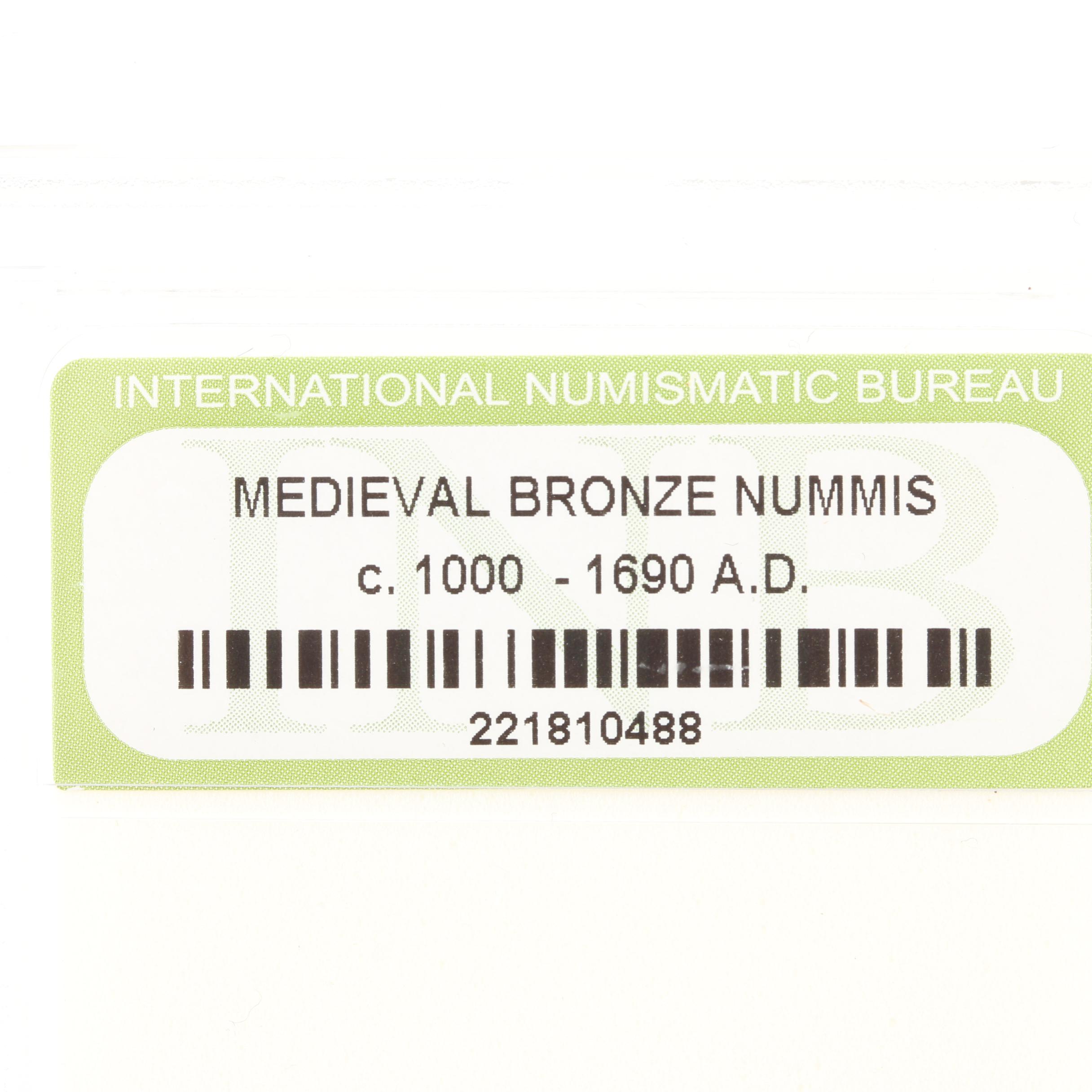 Ten Medieval Era Bronze Coins