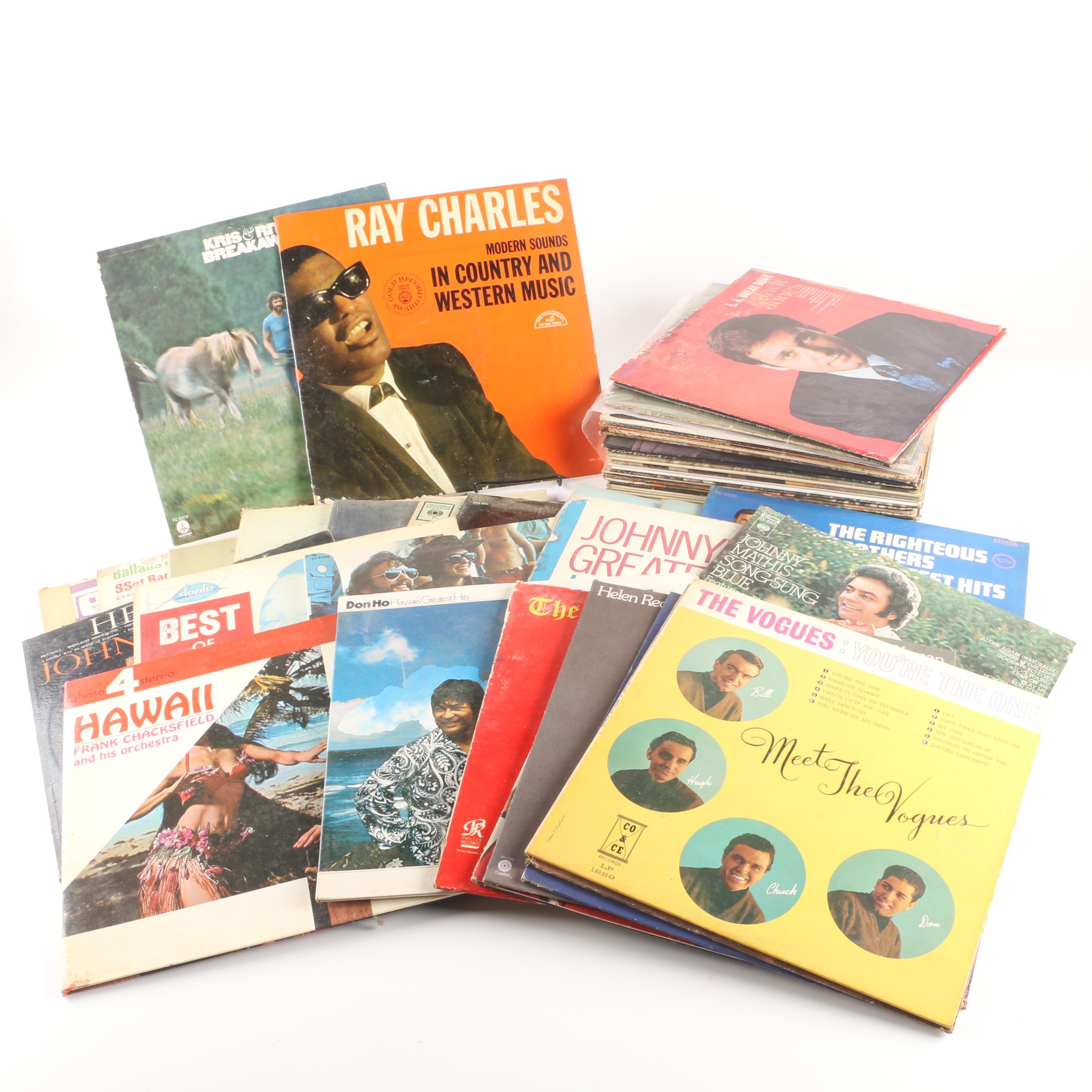 Ray Charles, Kris Kristofferson, Don Ho and Other Country and Folk Records