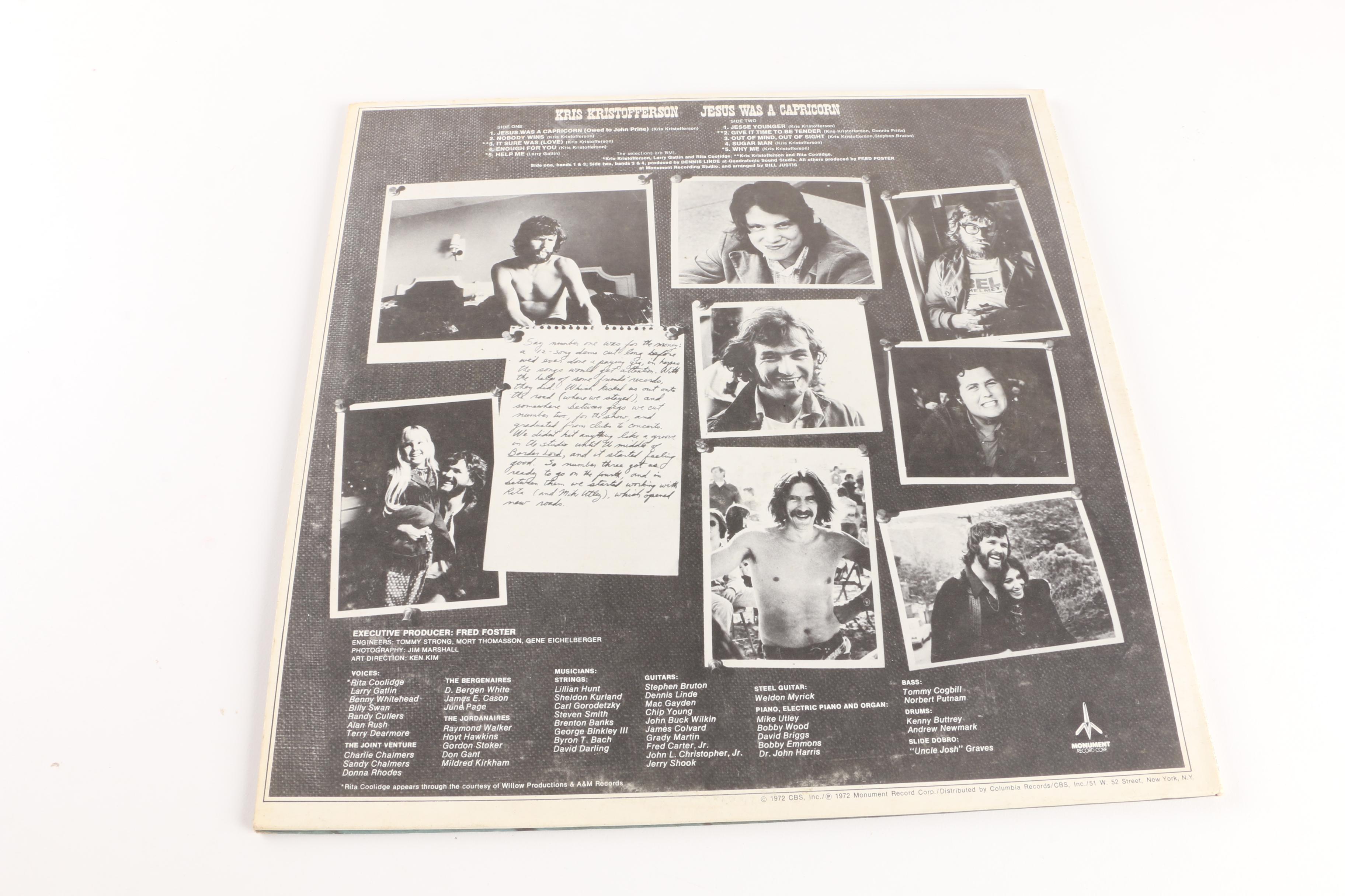 Ray Charles, Kris Kristofferson, Don Ho and Other Country and Folk Records