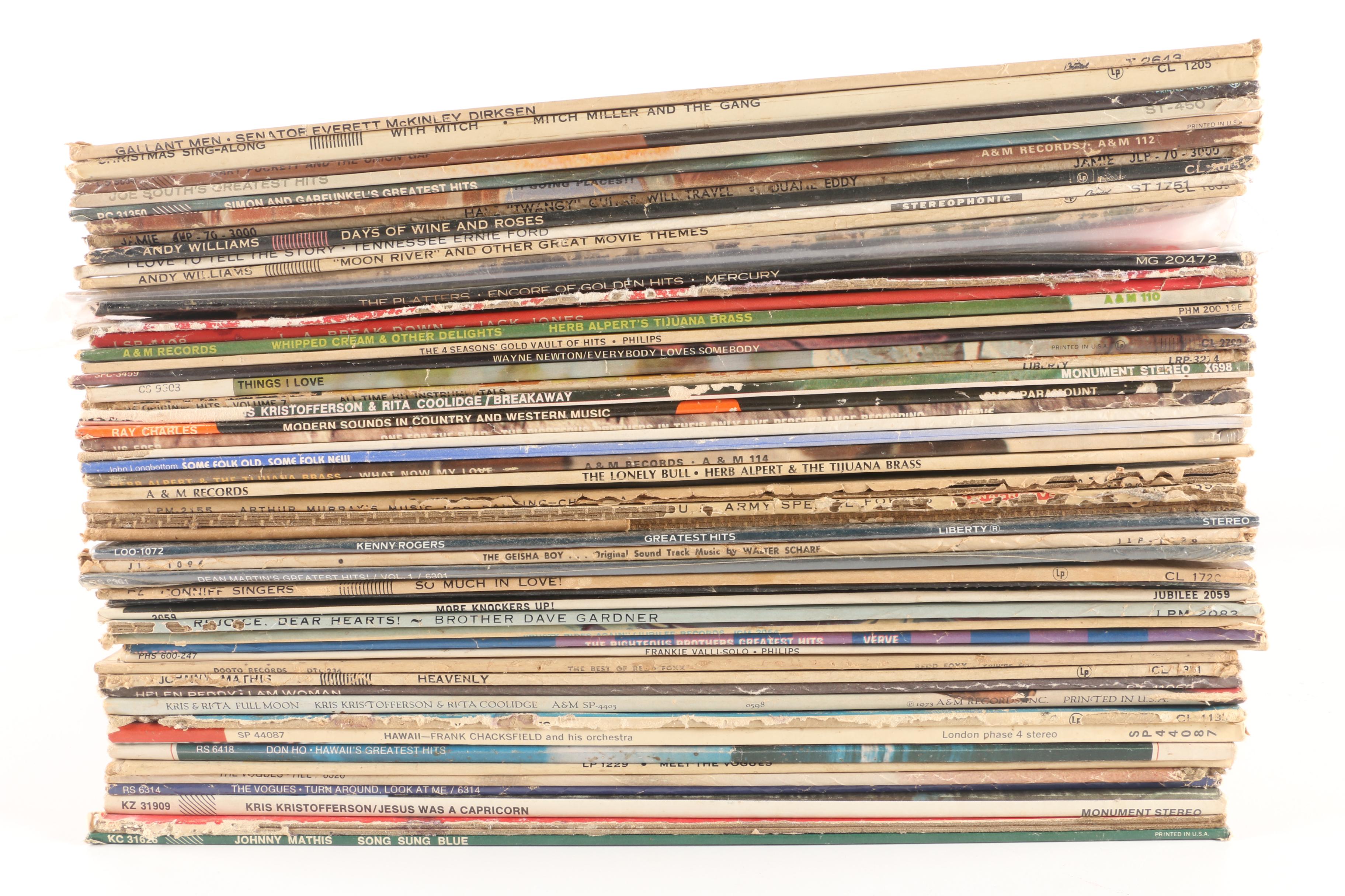 Ray Charles, Kris Kristofferson, Don Ho and Other Country and Folk Records