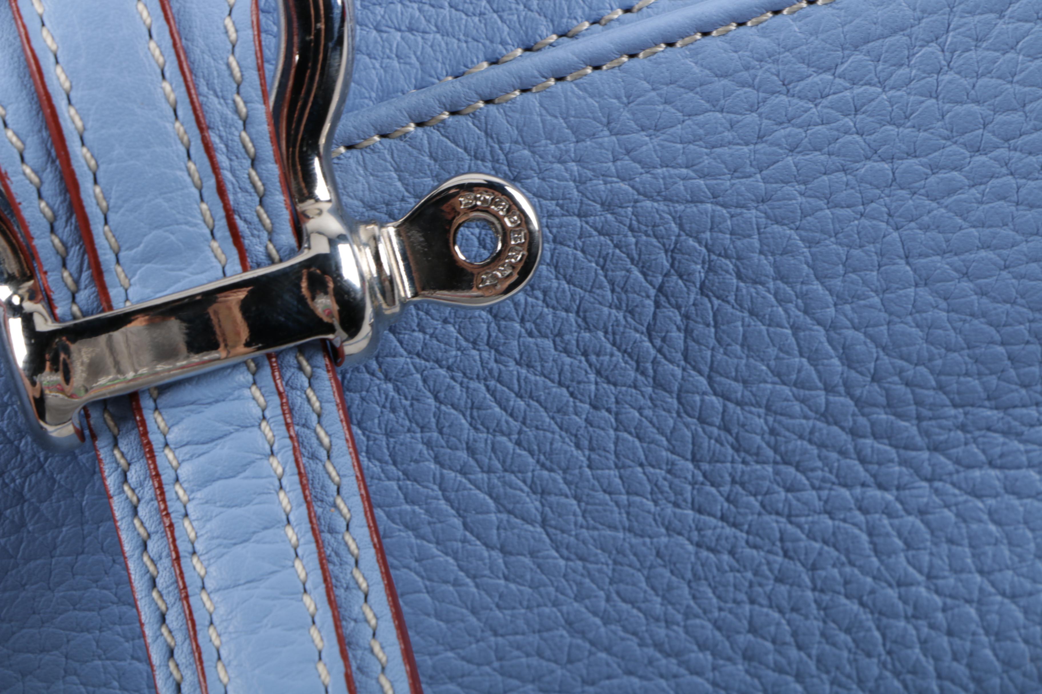 Burberry London Cornflower Blue Leather Handbag