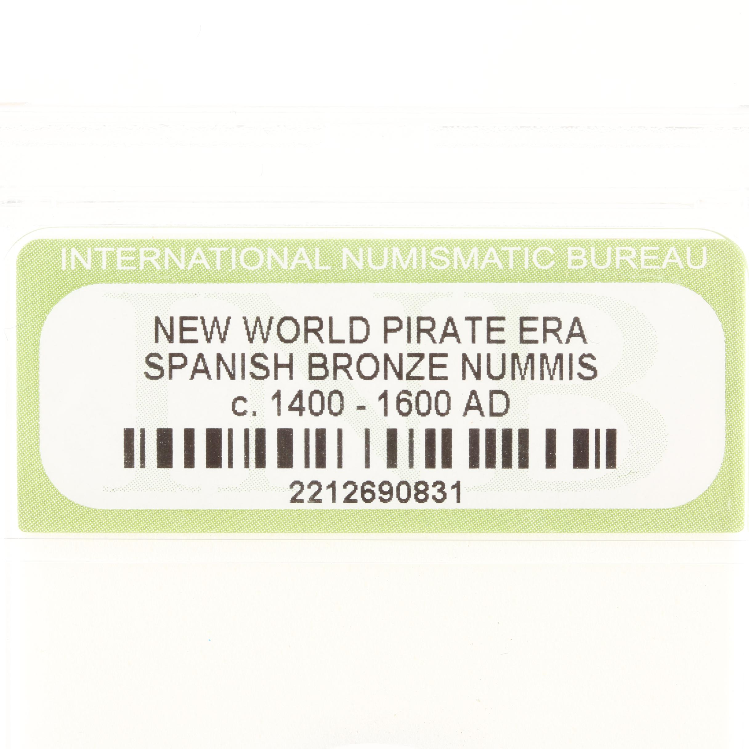 Ten New World Pirate Era Spanish Bronze Coins