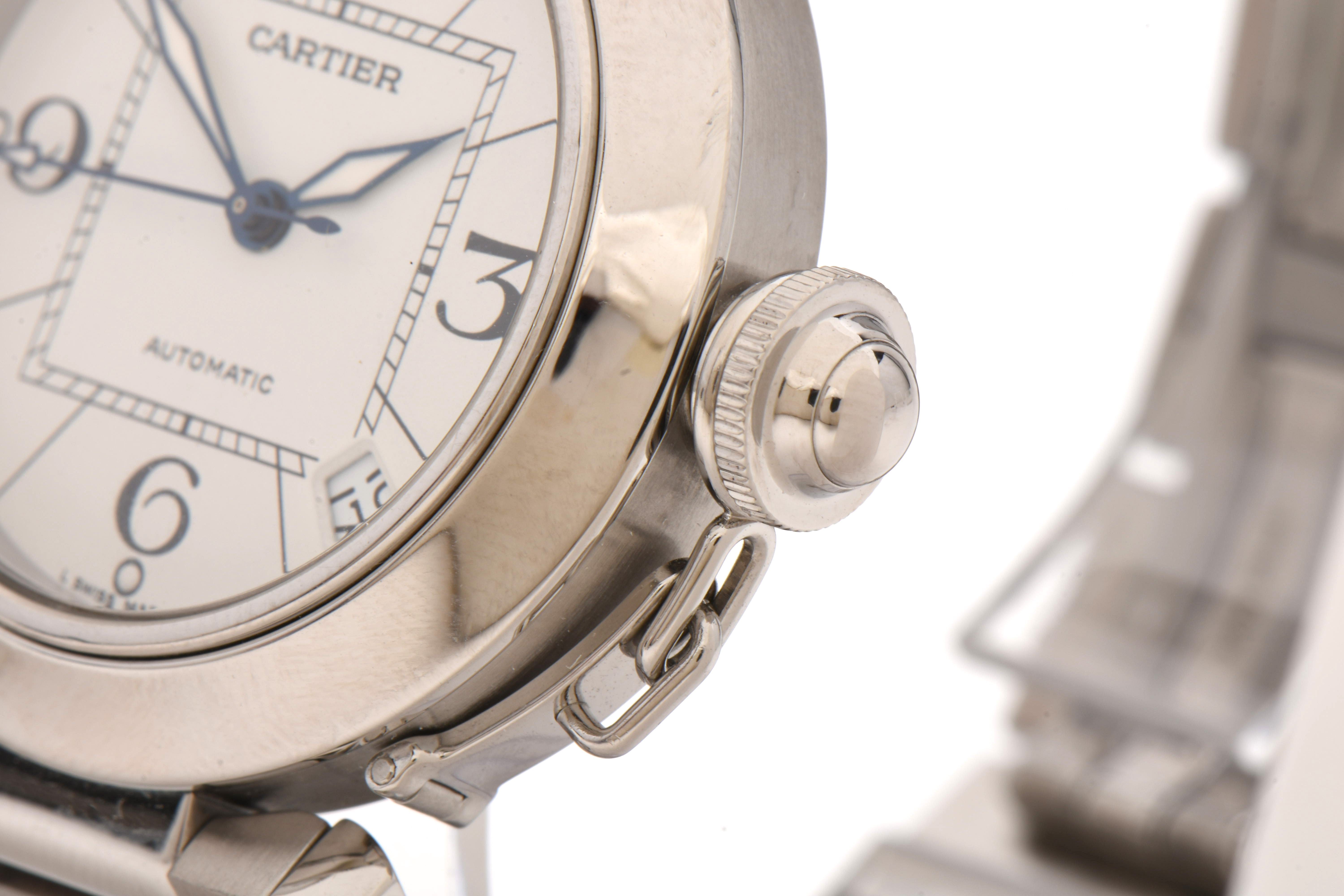Pasha de Cartier Automatic 35mm Stainless Steel Watch