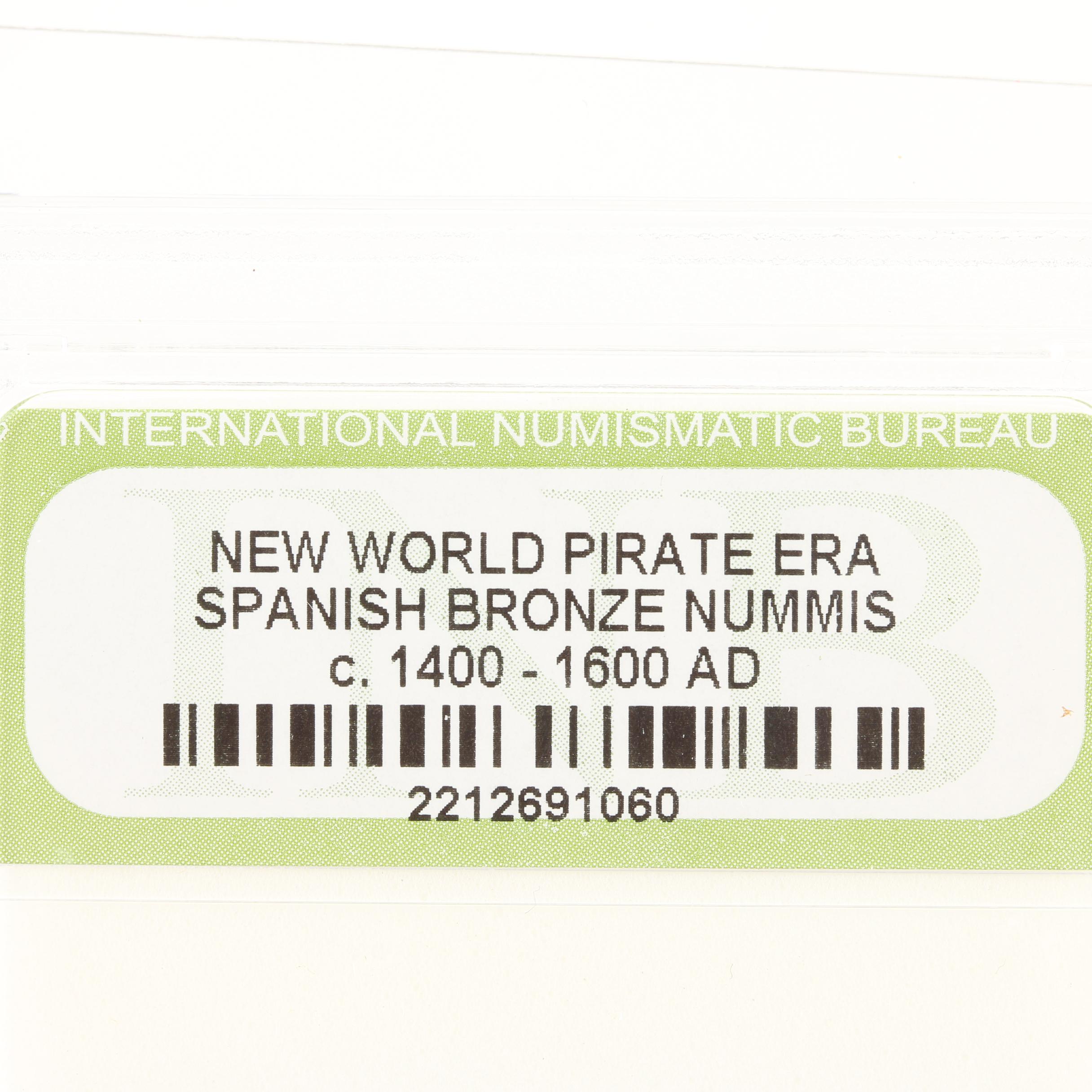 Ten New World Pirate Era Spanish Bronze Coins