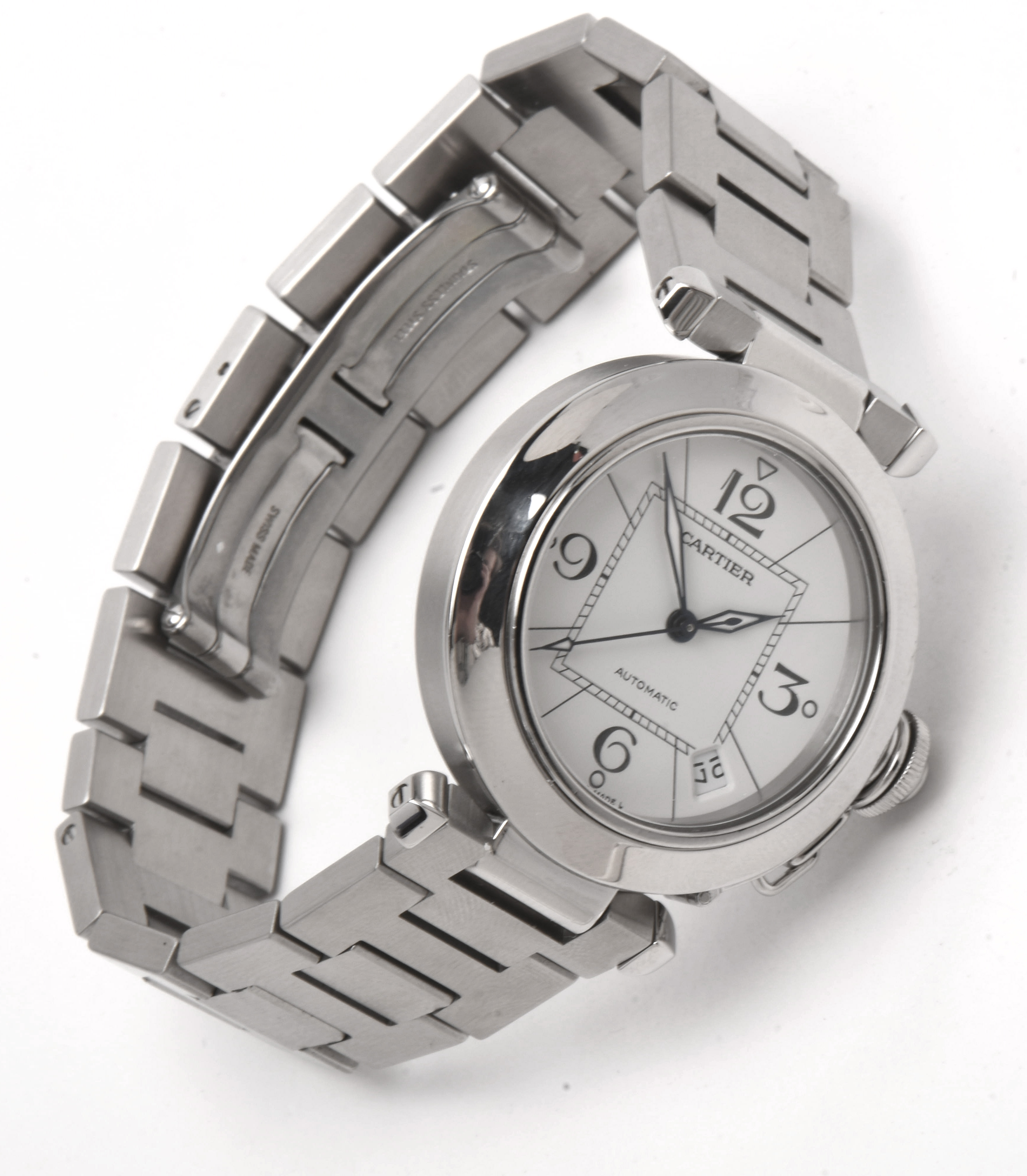 Pasha de Cartier Automatic 35mm Stainless Steel Watch