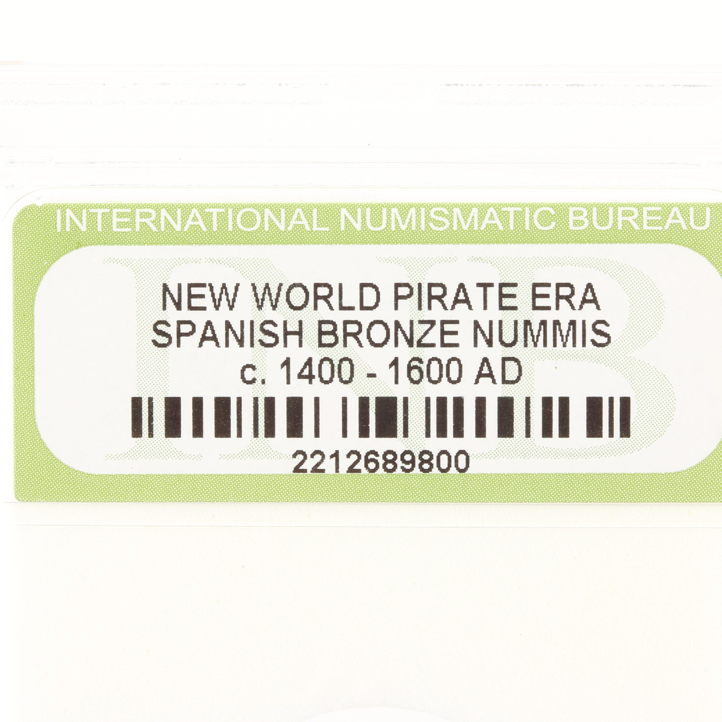 Ten New World Pirate Era Spanish Bronze Coins