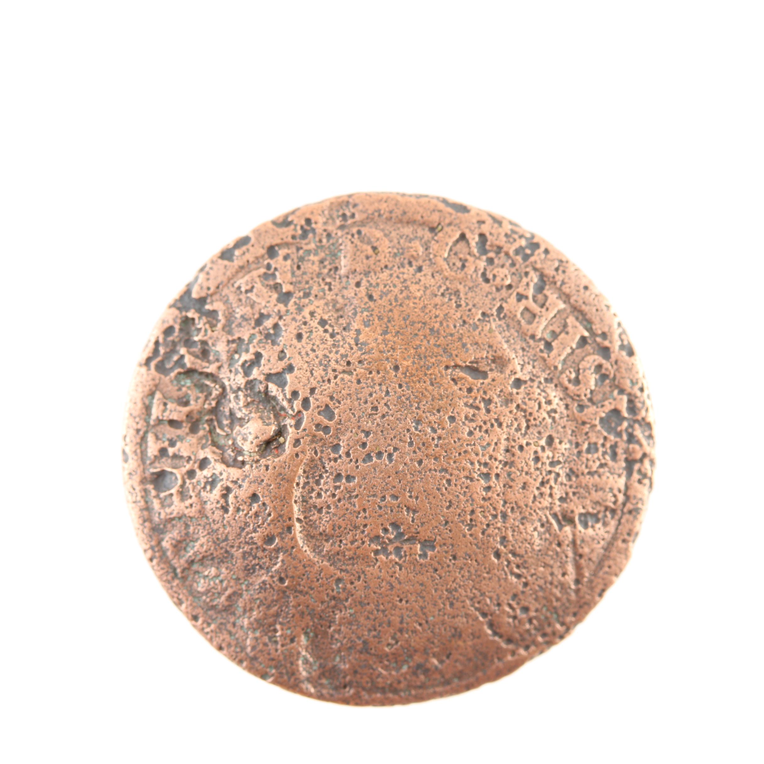 Ten New World Pirate Era Spanish Bronze Coins