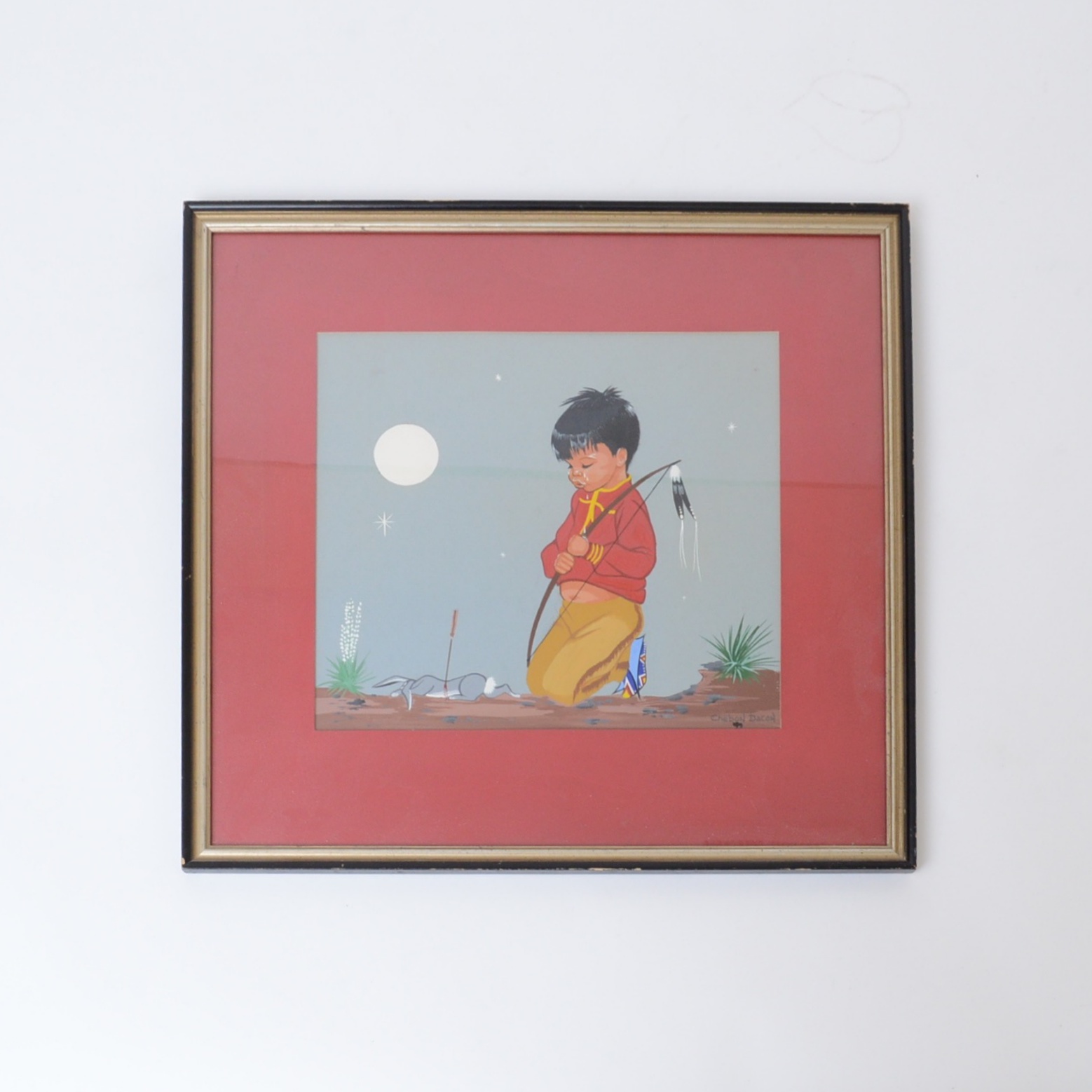 Chebon Dacon "First Kill" Original Watercolor