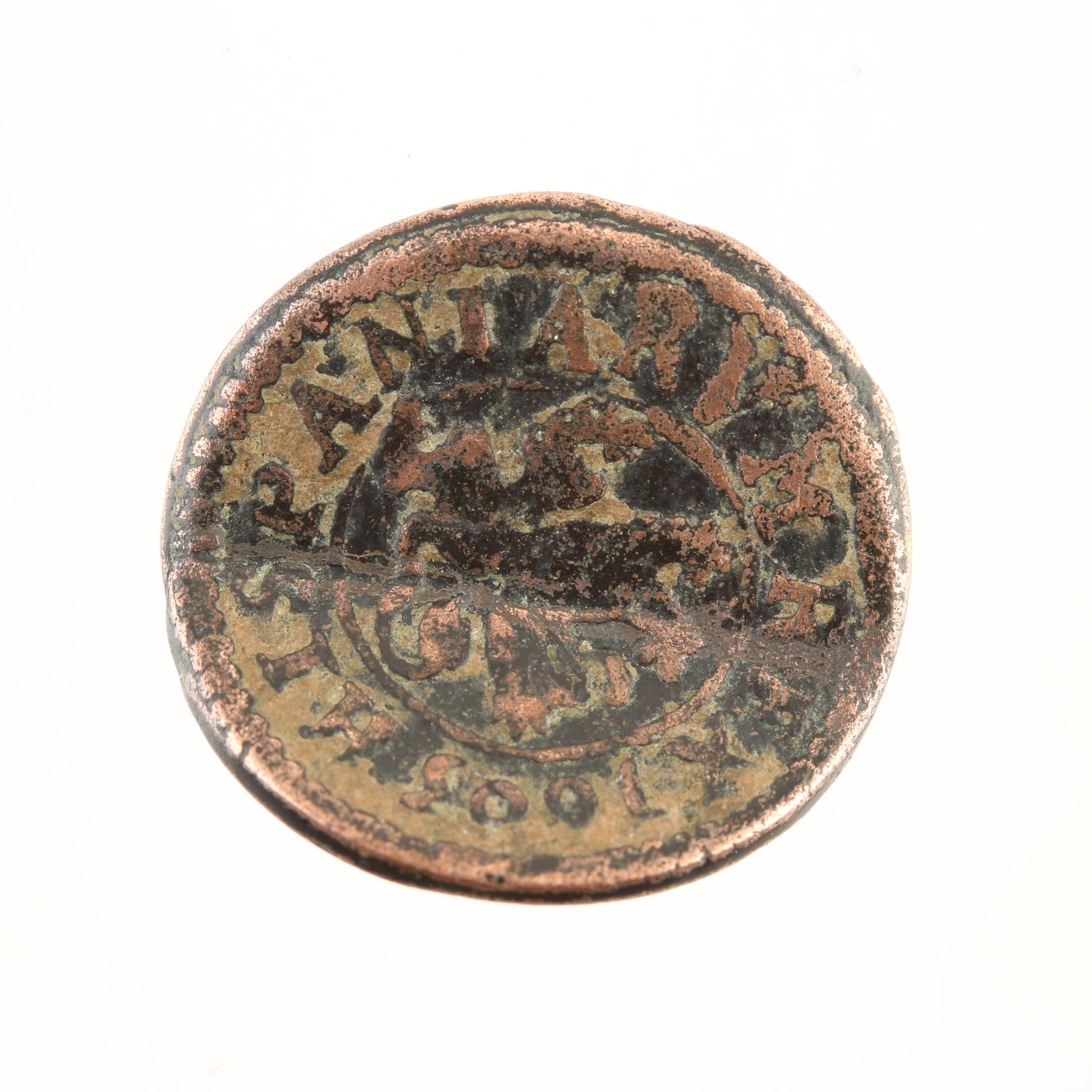 Ten New World Pirate Era Spanish Bronze Coins