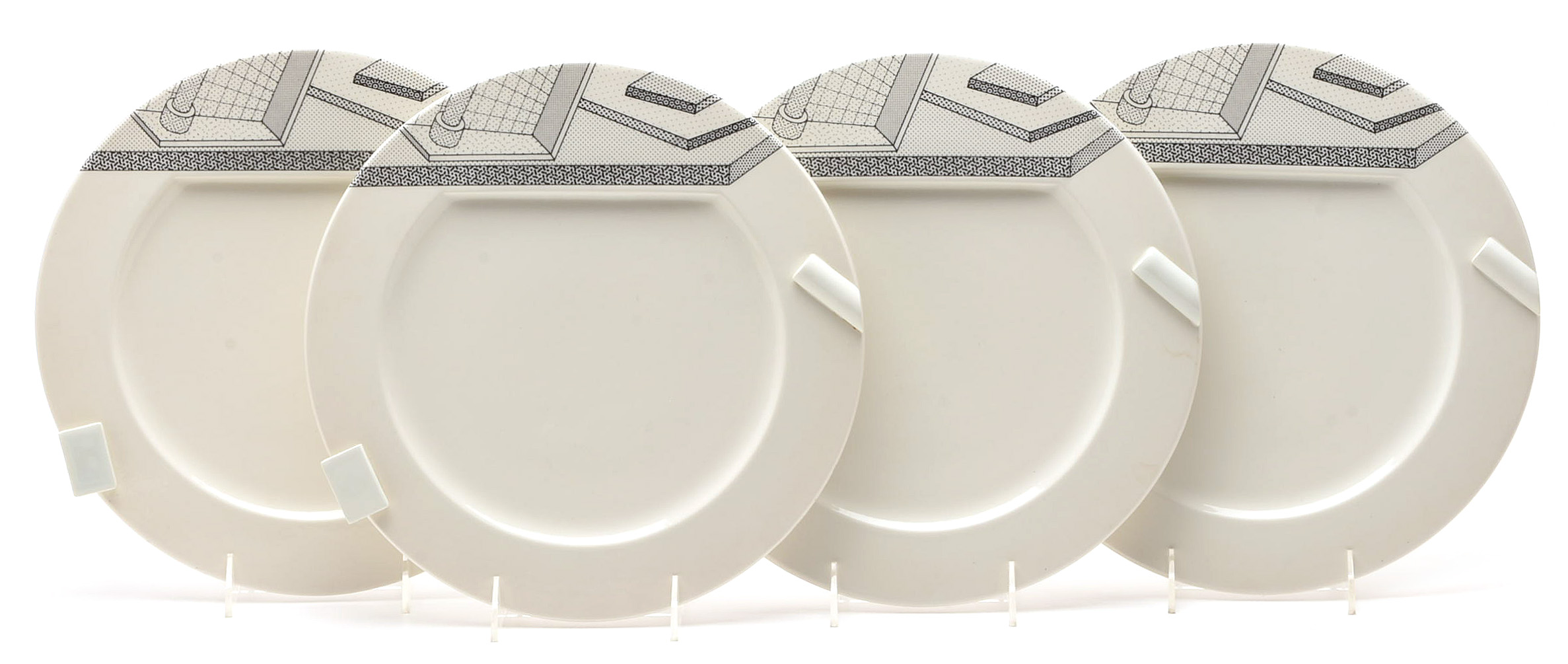 Eight Ettore Sottsass "Lettuce" Dinner Plates