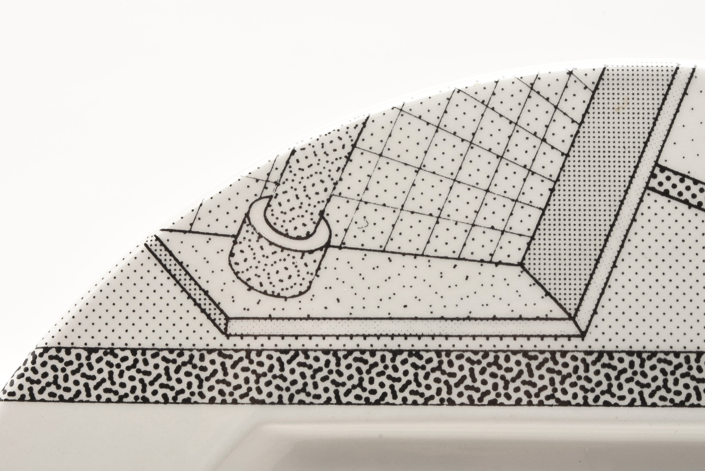 Eight Ettore Sottsass "Lettuce" Dinner Plates