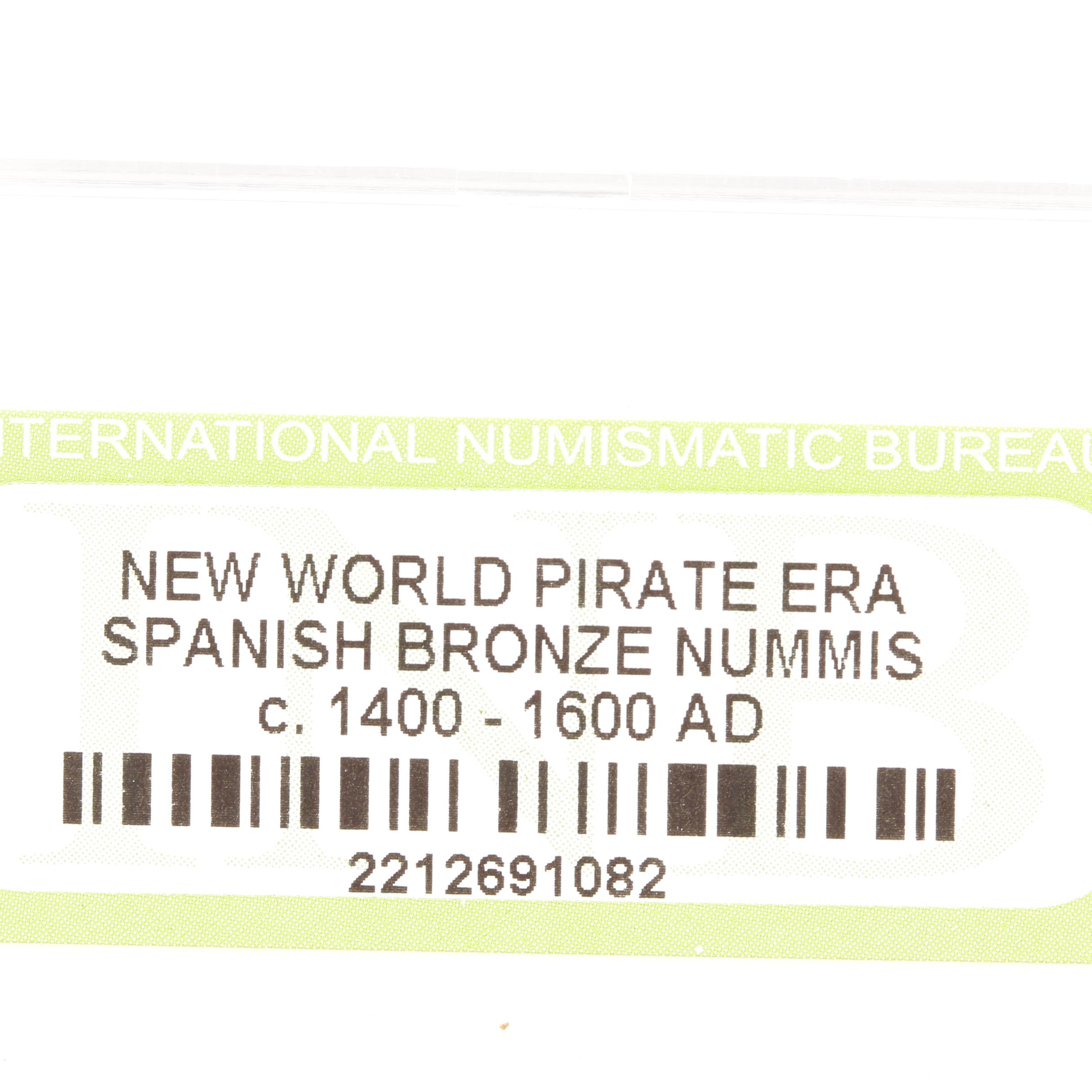 Seven New World Pirate Era Spanish Bronze Coins