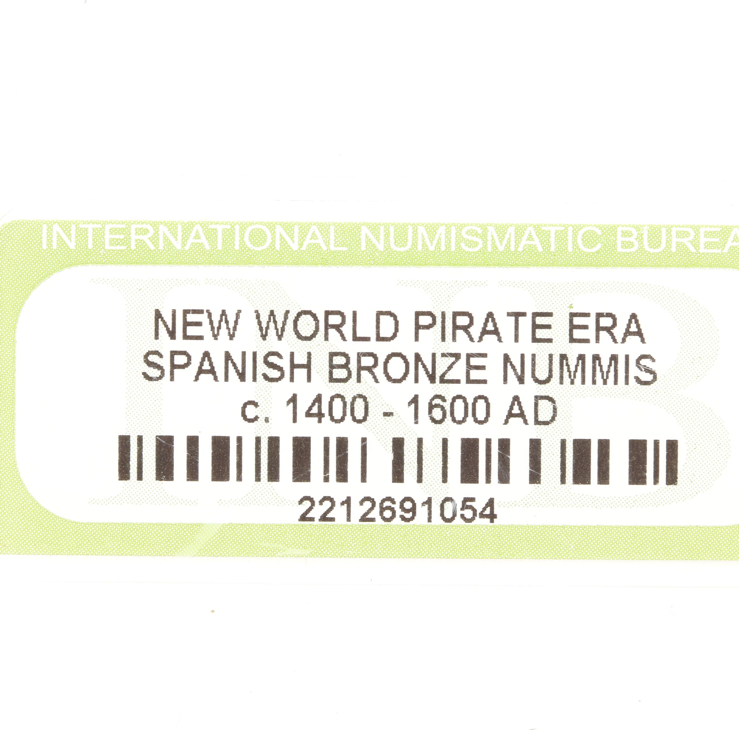 Seven New World Pirate Era Spanish Bronze Coins