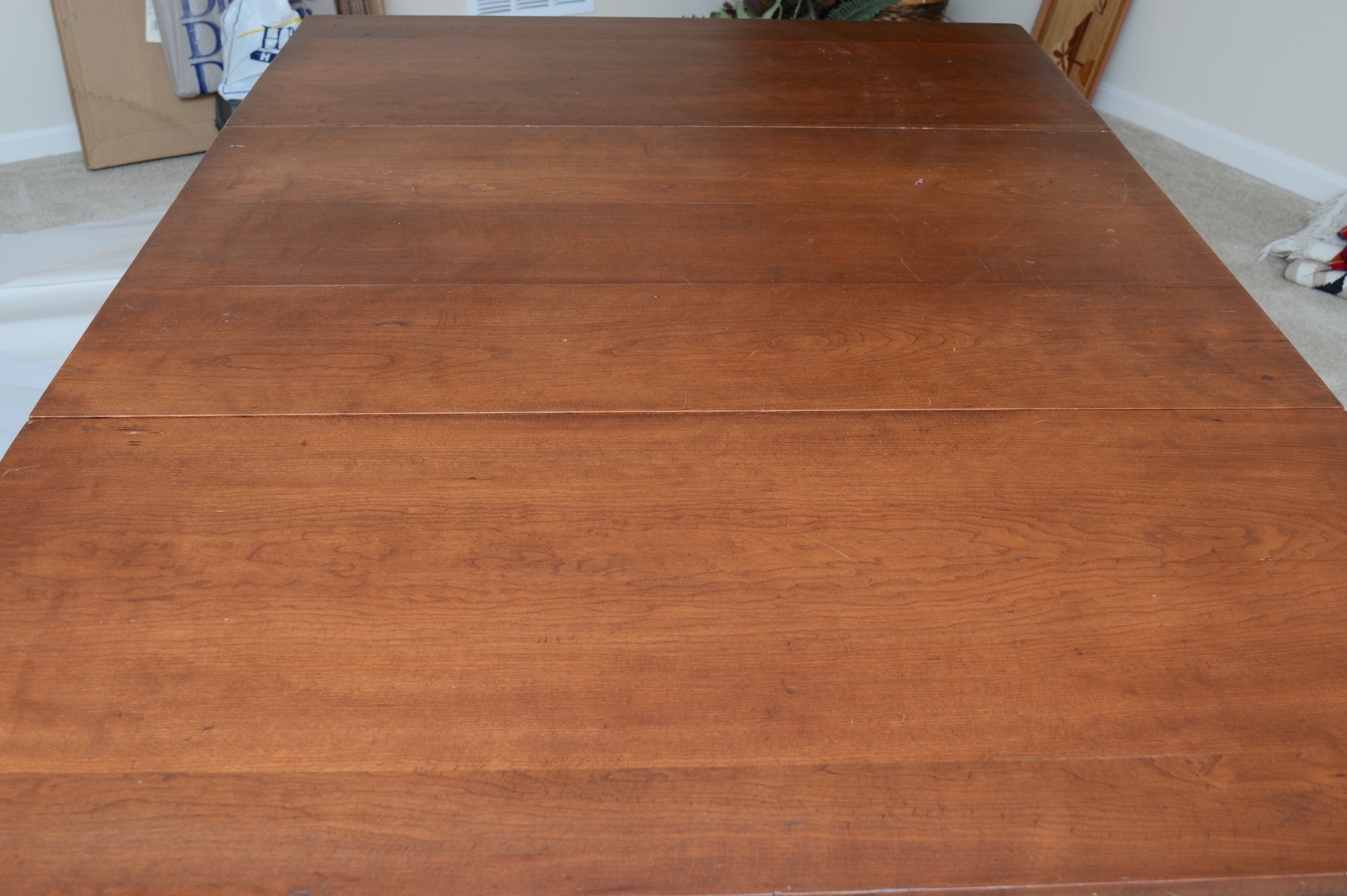 Antique Cherry Wood Drop Leaf Table