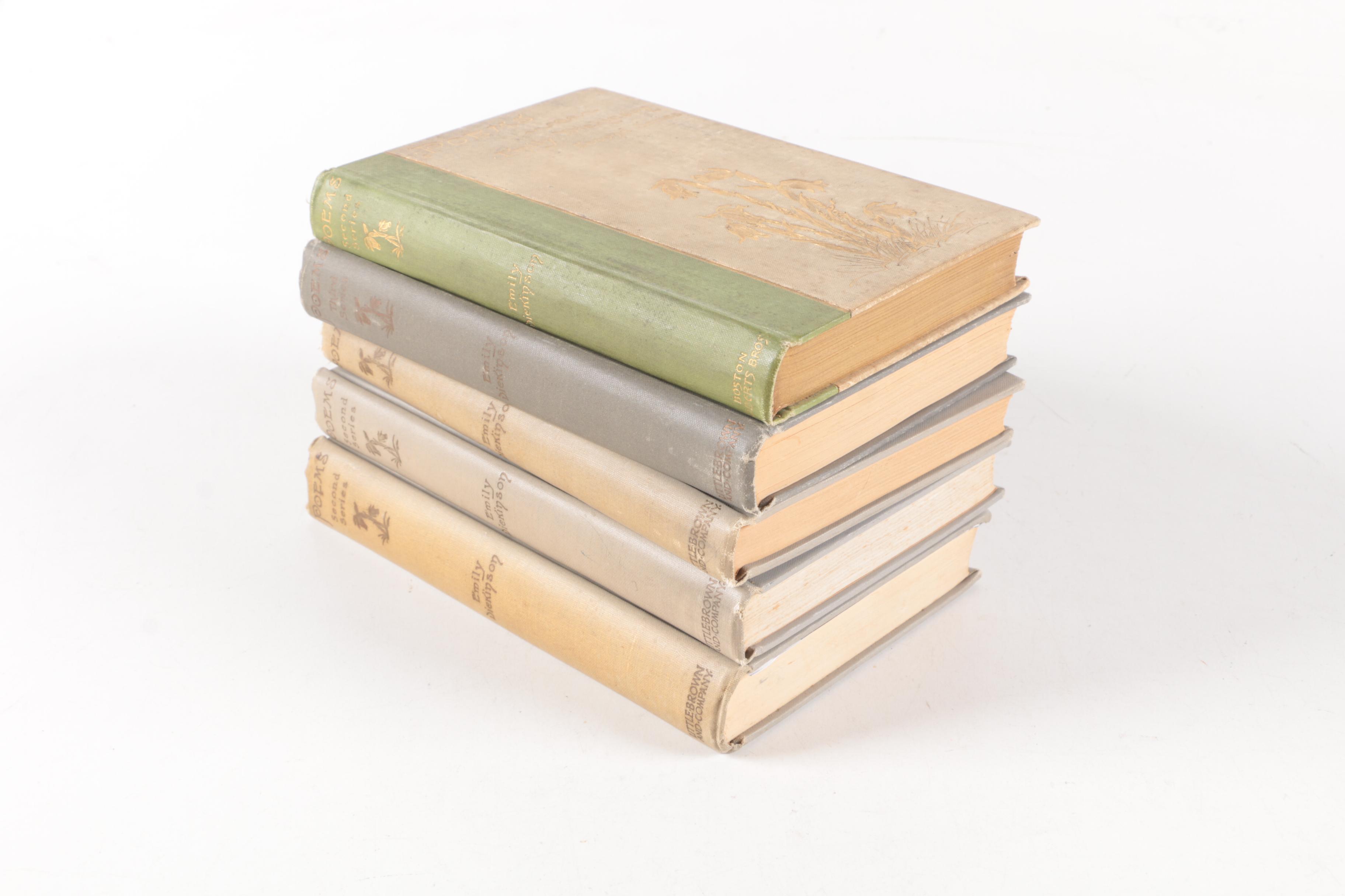 Assorted Poetry Books Including Emily Dickinson