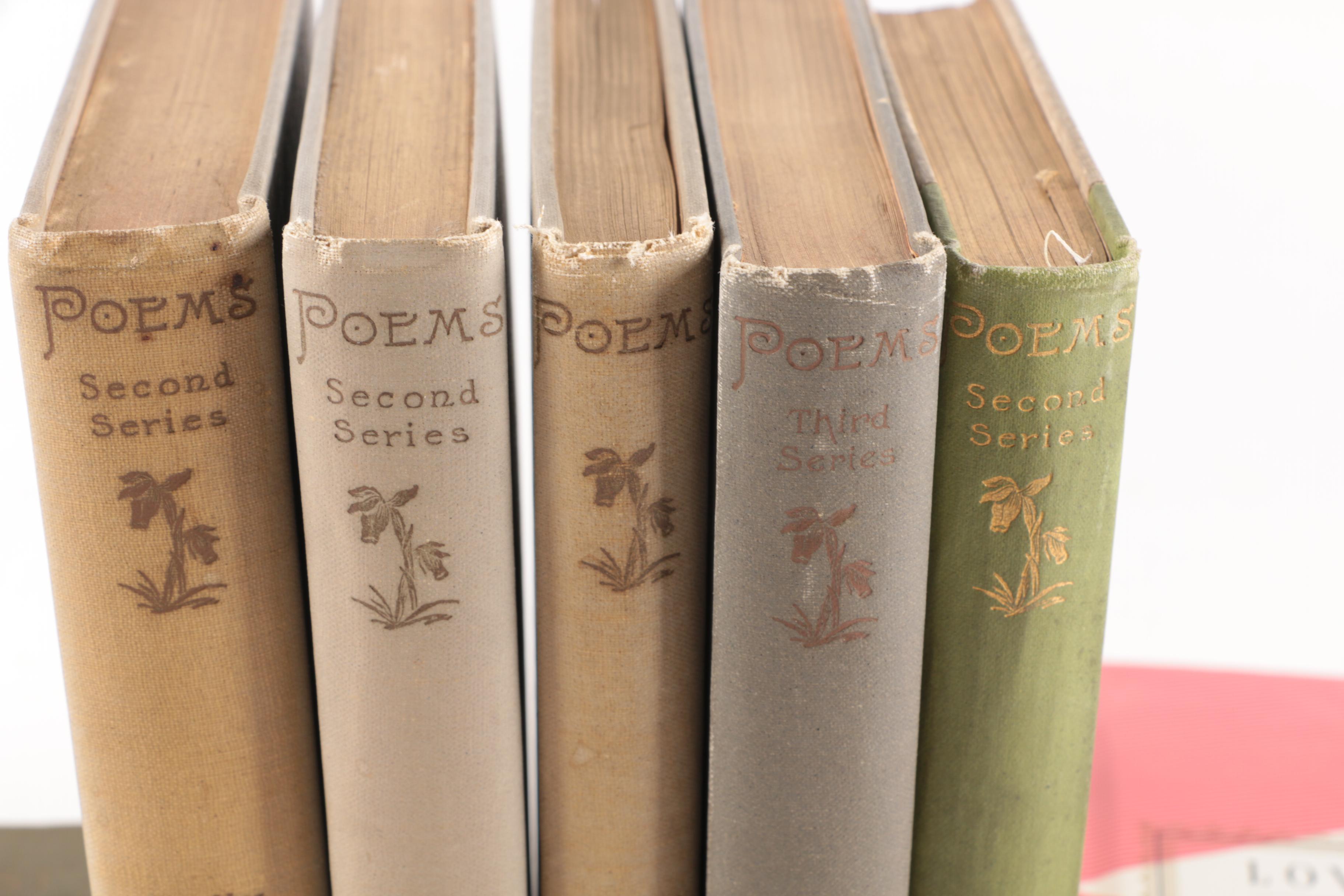 Assorted Poetry Books Including Emily Dickinson
