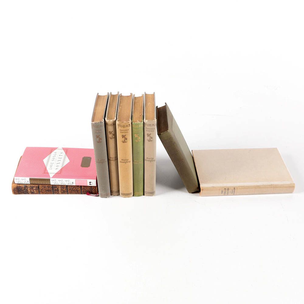 Assorted Poetry Books Including Emily Dickinson