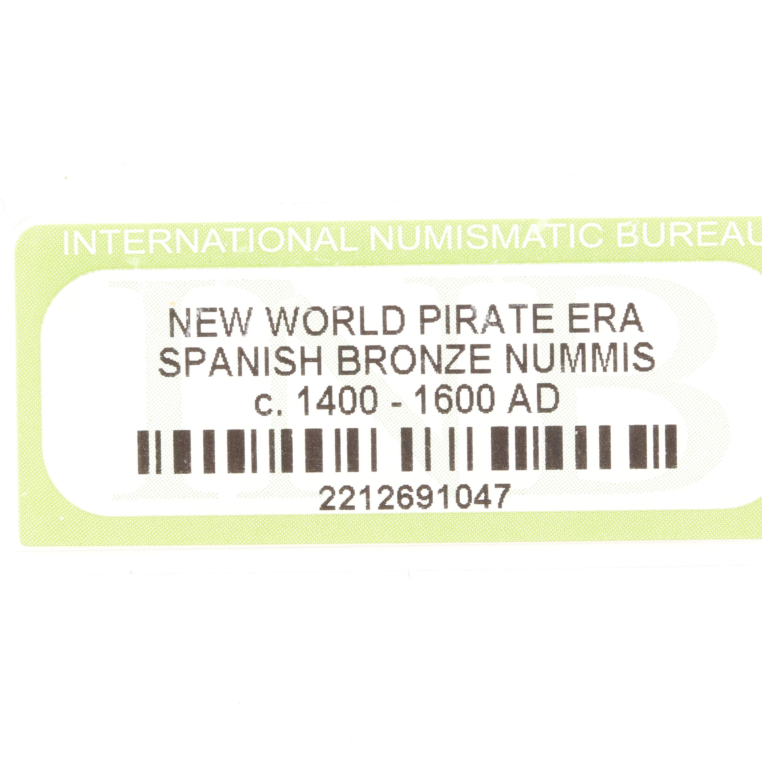 Ten New World Pirate Era Spanish Bronze Coins