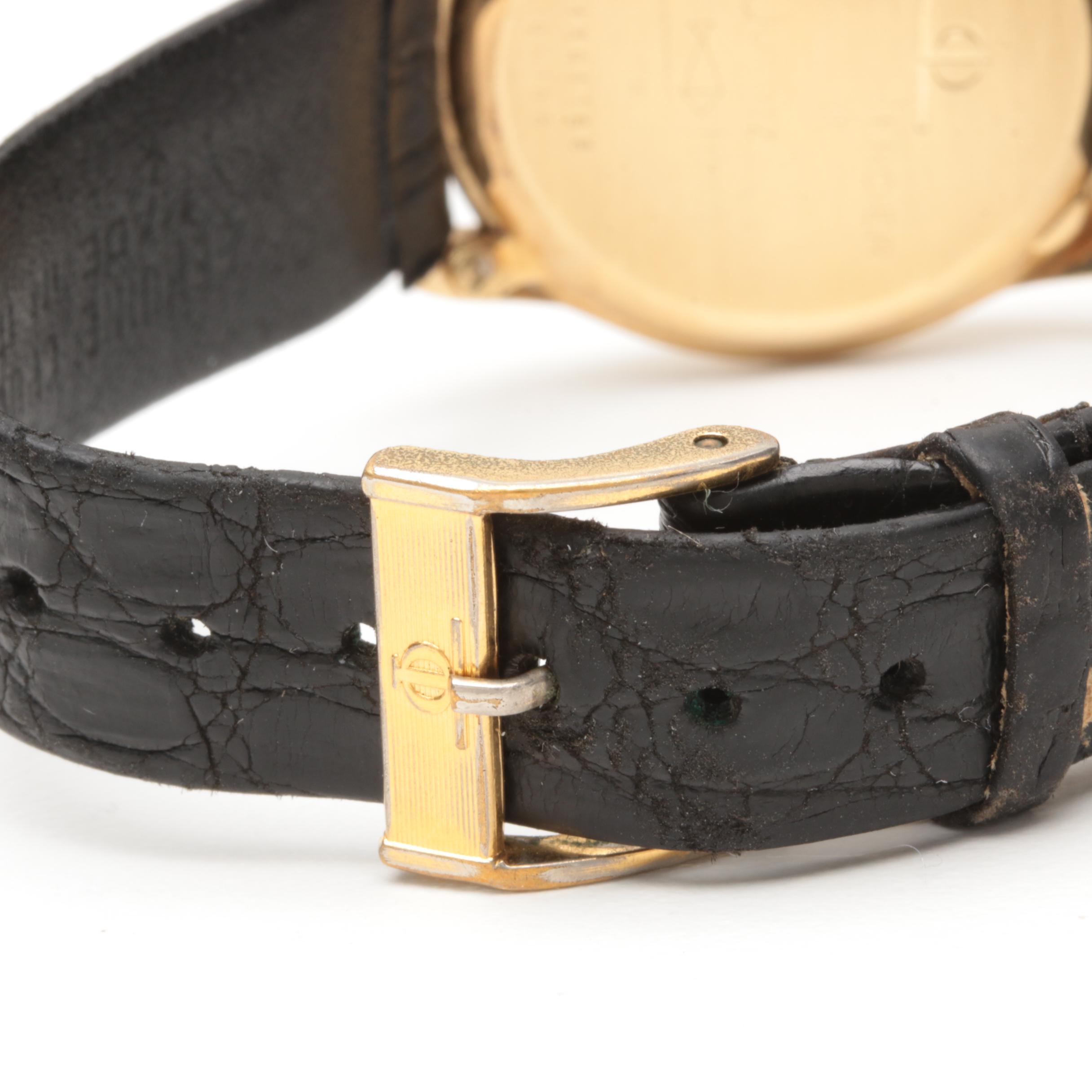 Baume & Mercier 14K Yellow Gold and Leather Watch