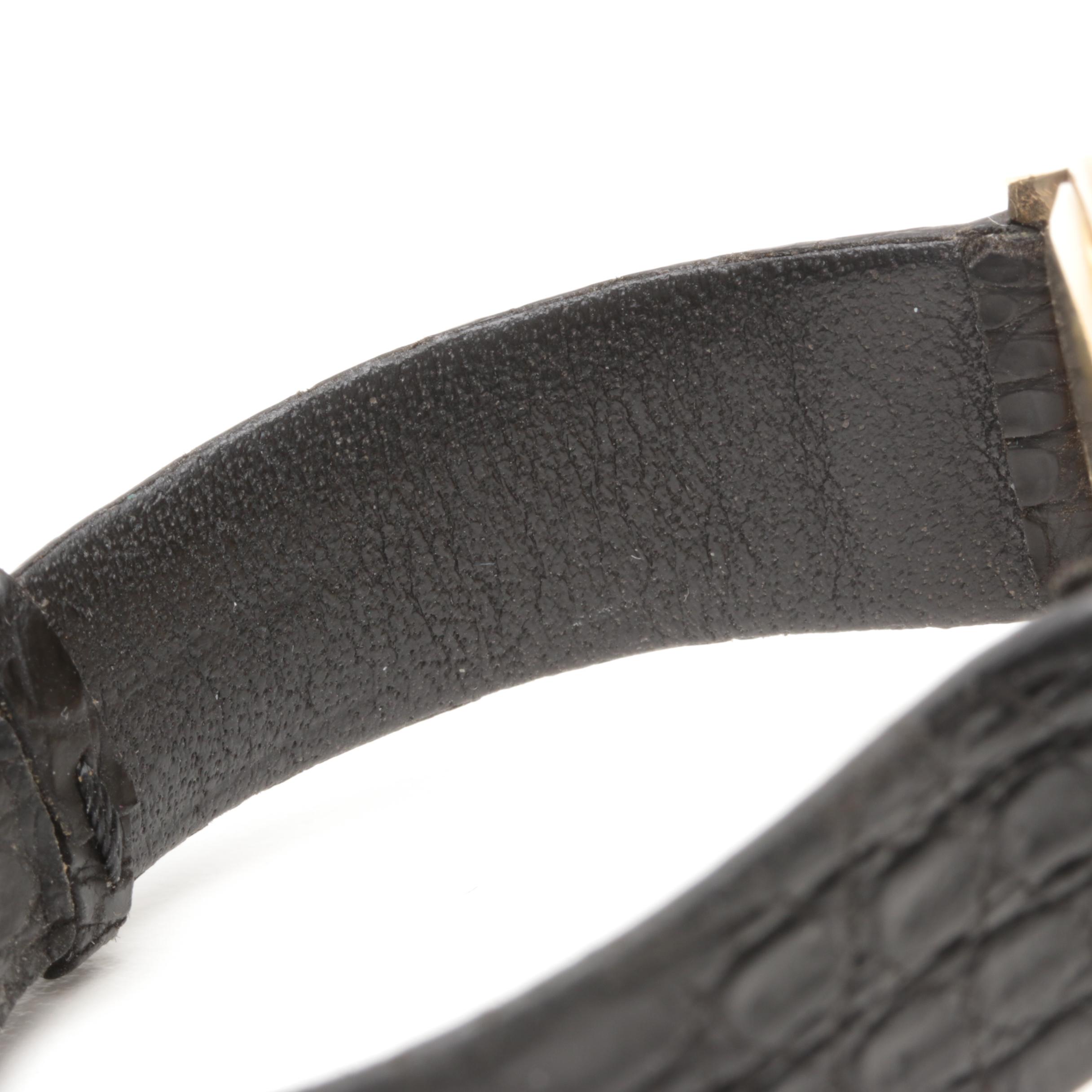 Baume & Mercier 14K Yellow Gold and Leather Watch