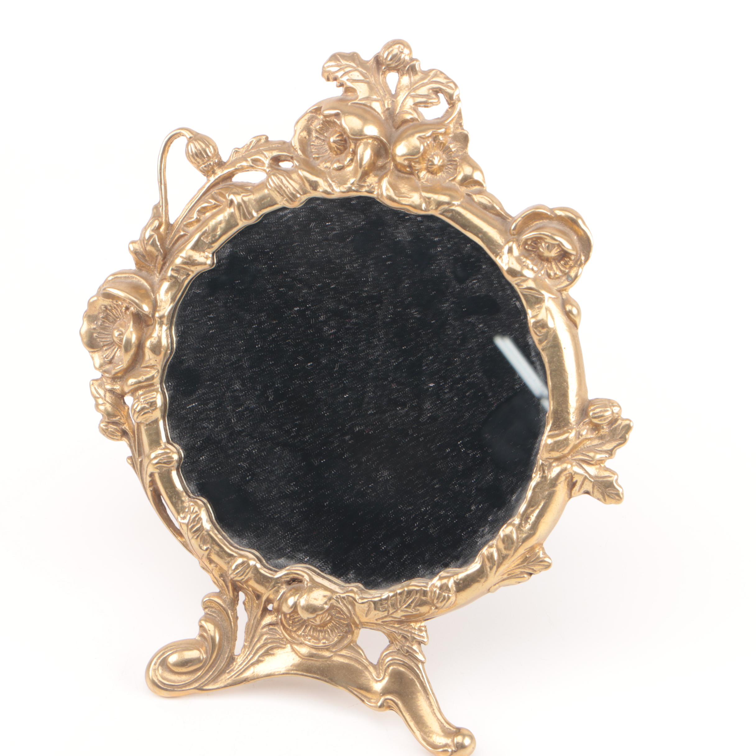 Gold Tone Metal Vanity Accessories