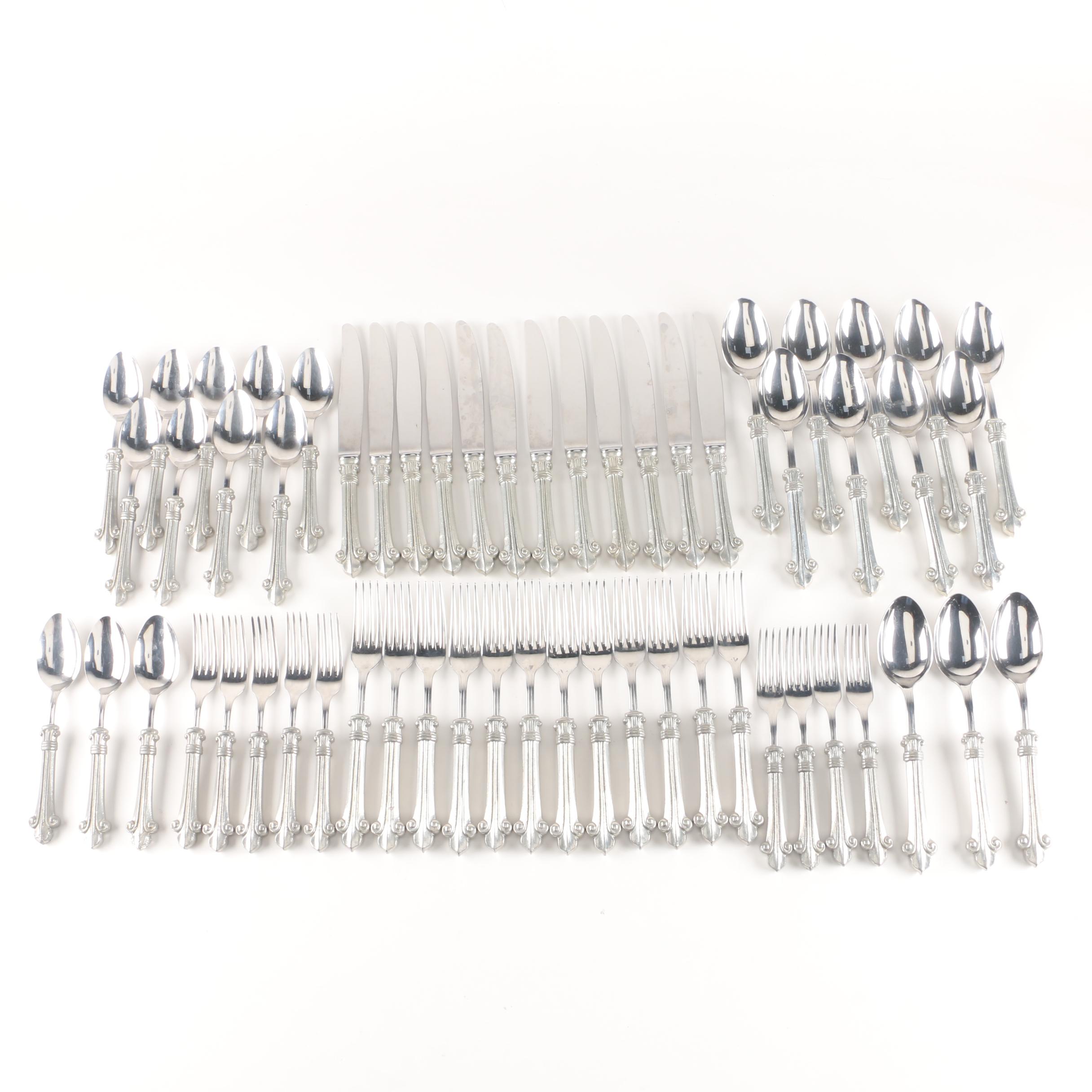 Giglio by Valpeltro "Fleur-de-Lis" Pewter Flatware Set