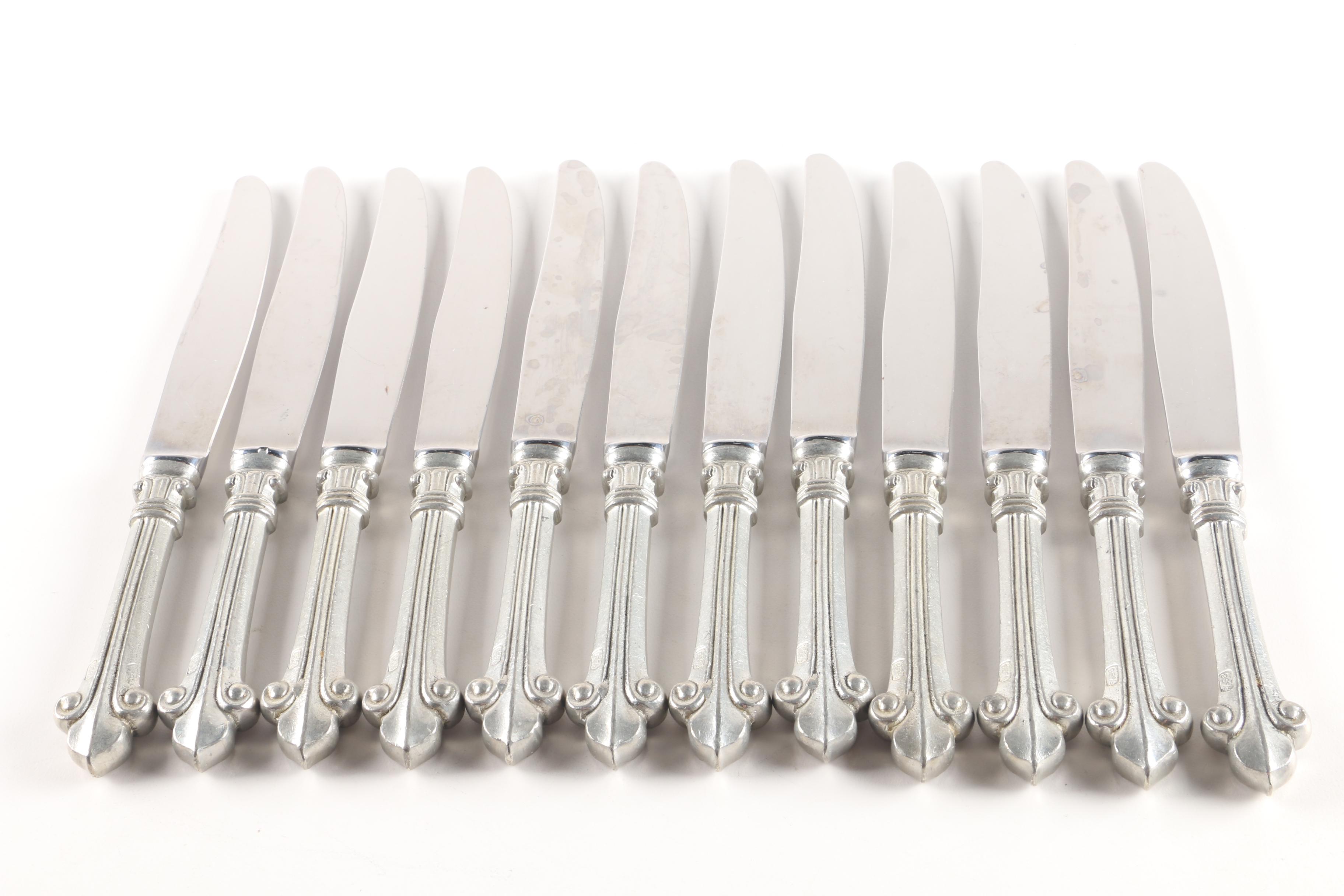 Giglio by Valpeltro "Fleur-de-Lis" Pewter Flatware Set