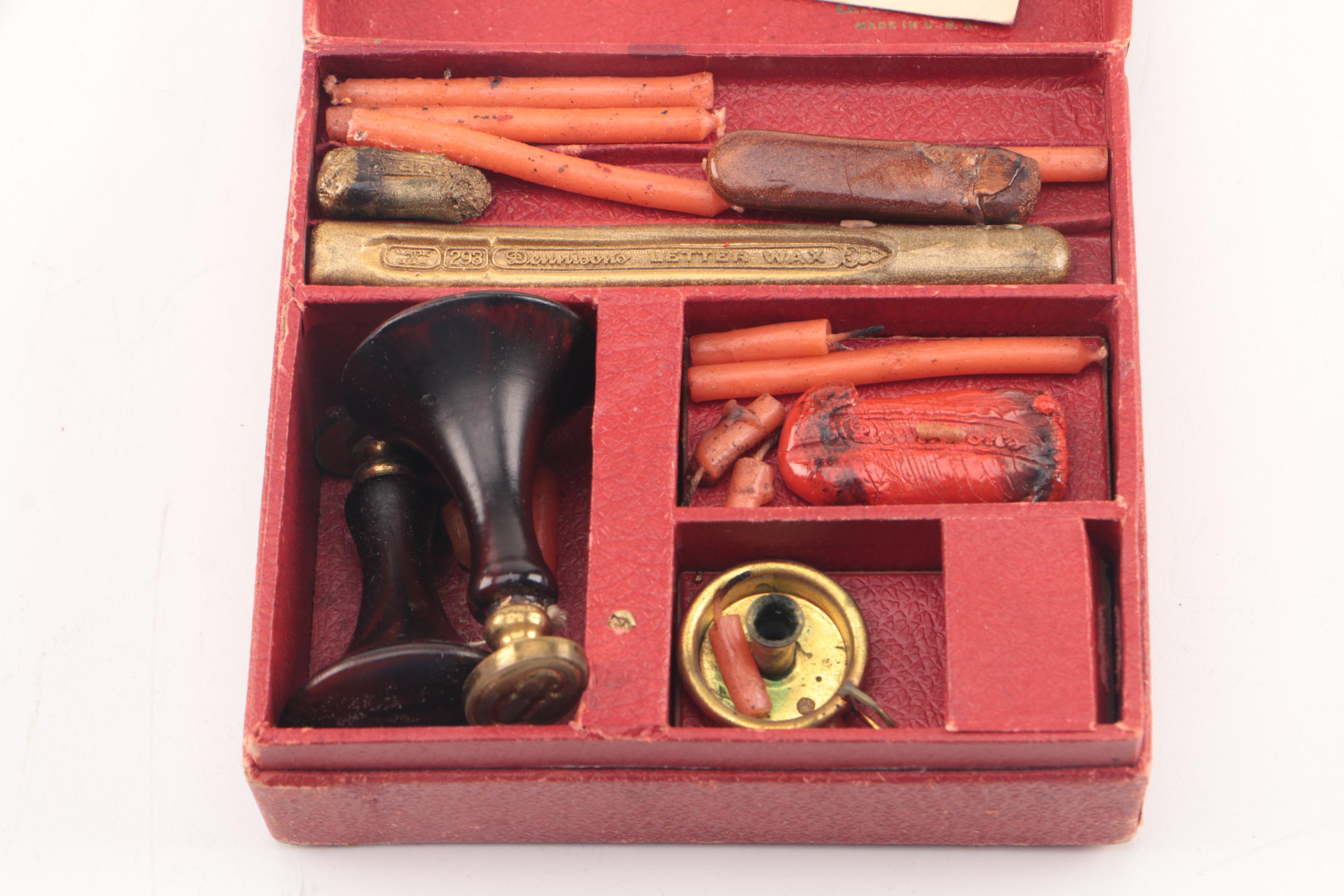 Vintage Dennison Wax Sealing Kit