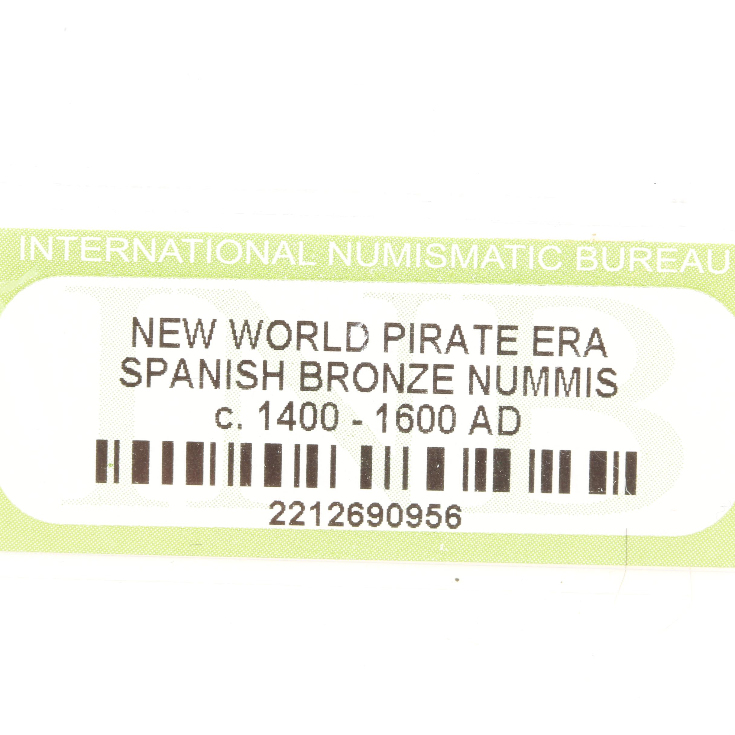 Ten New World Pirate Era Spanish Bronze Coins