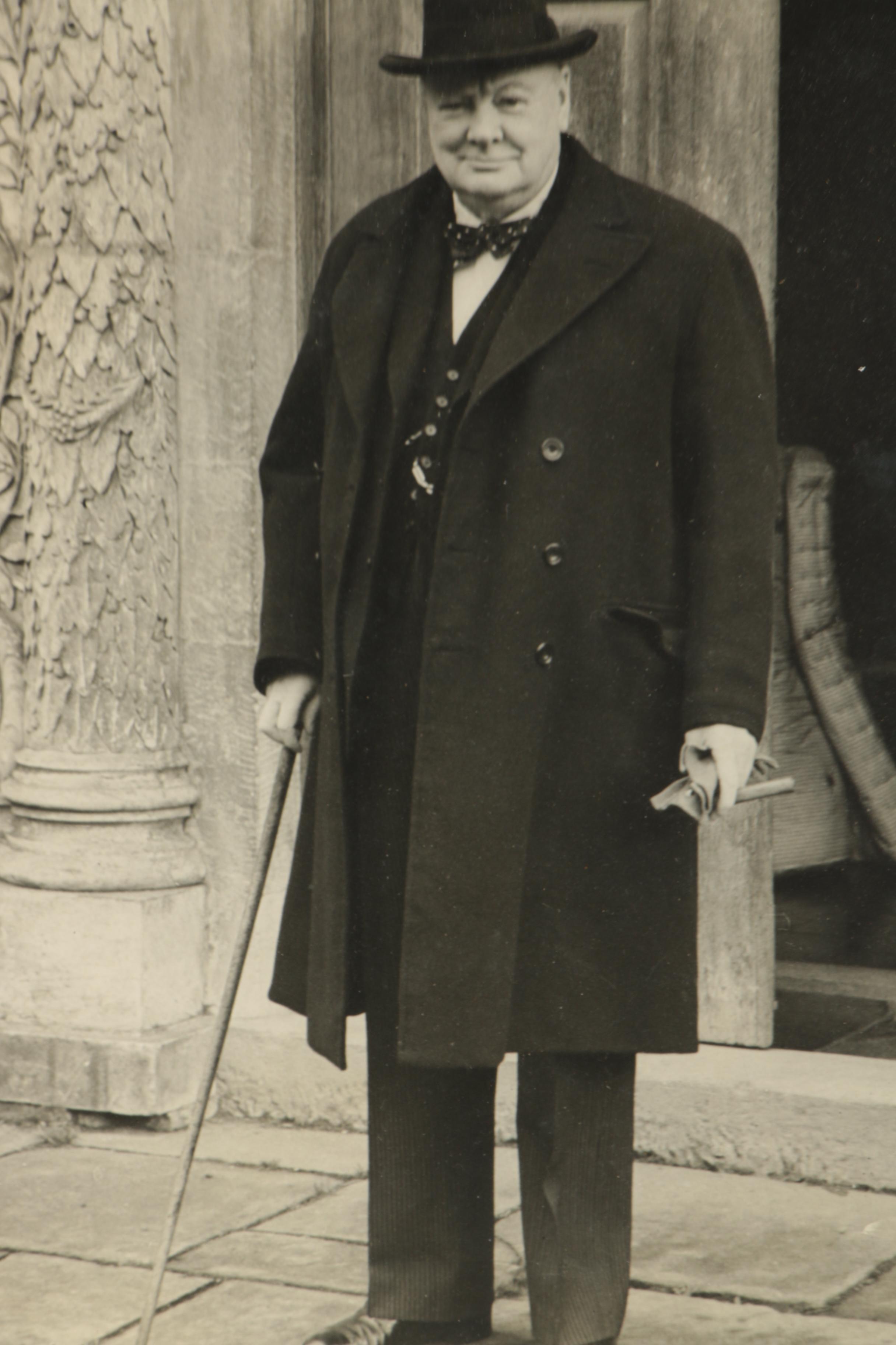 Reproduction Photograph of Winston Churchill