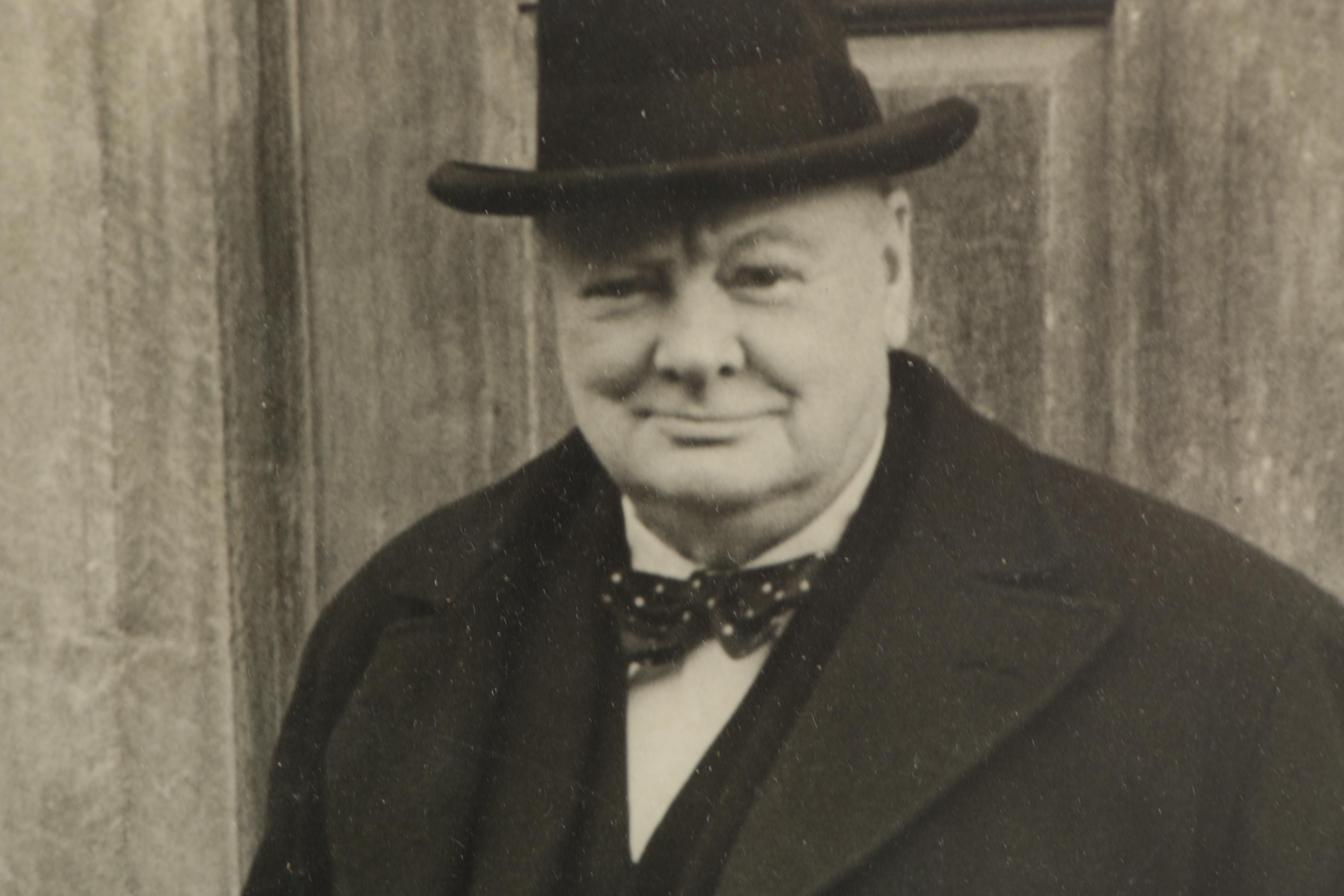 Reproduction Photograph of Winston Churchill