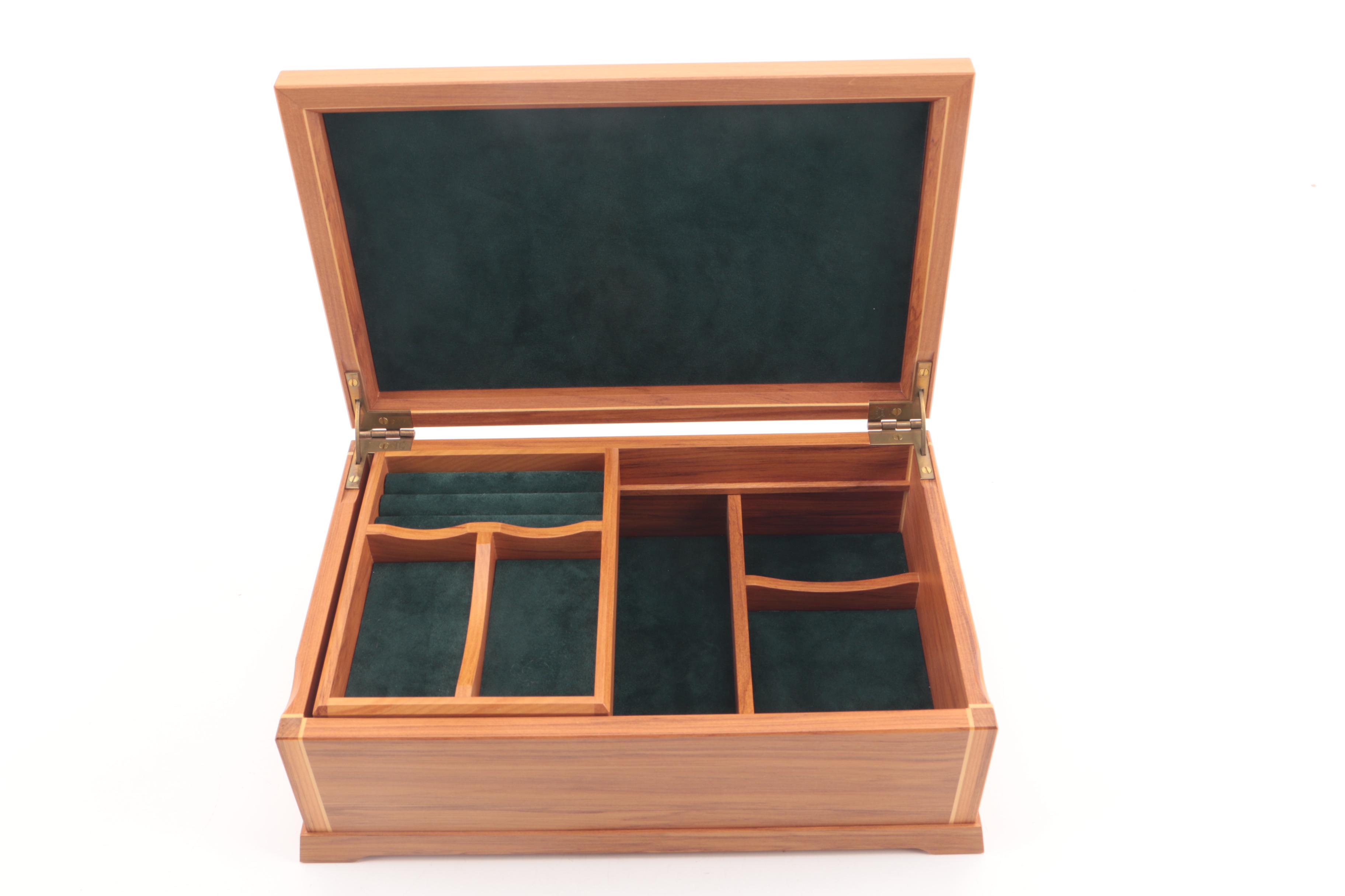 Timber Arts New Zealand Rimu Timber Jewelry Box