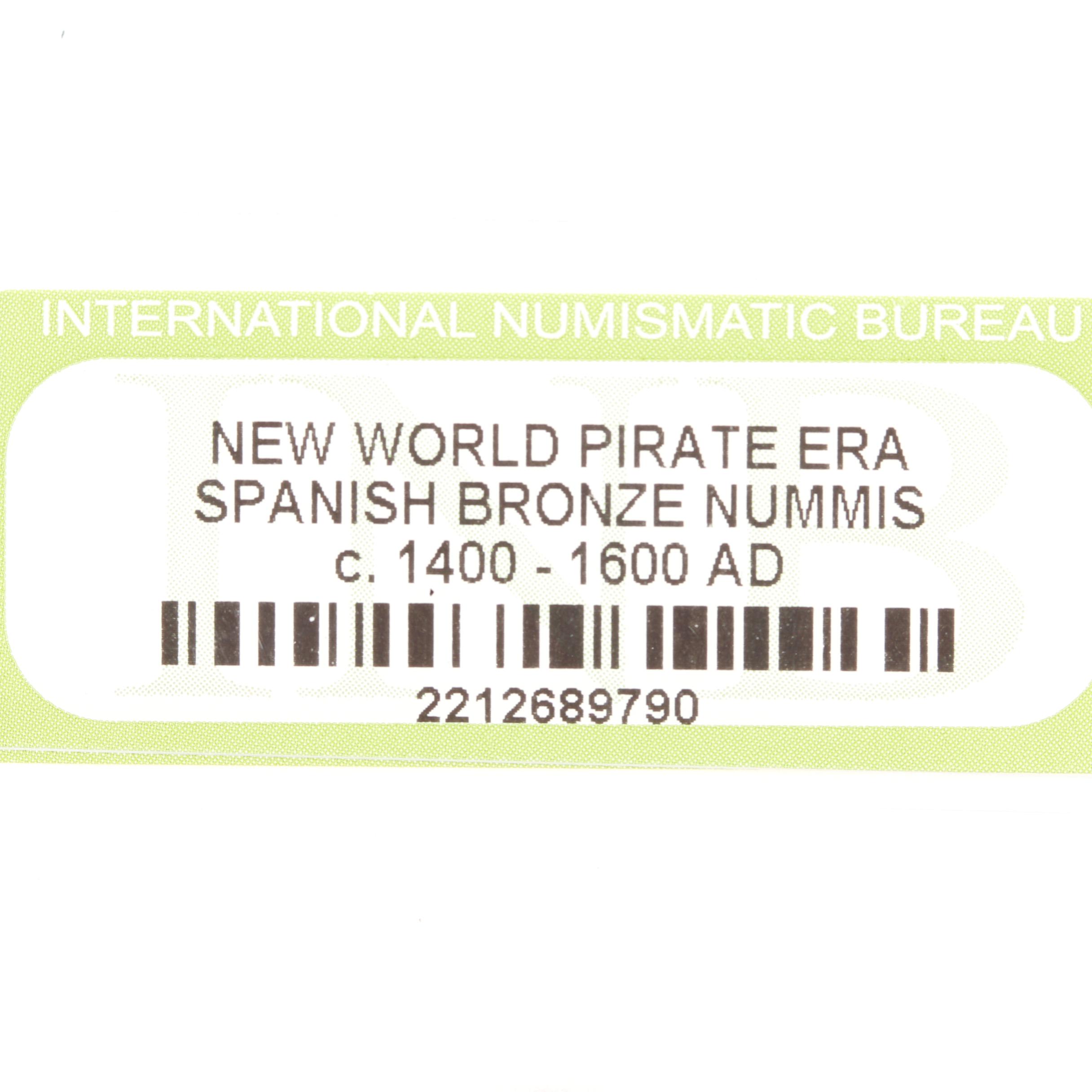 Ten New World Pirate Era Spanish Bronze Coins