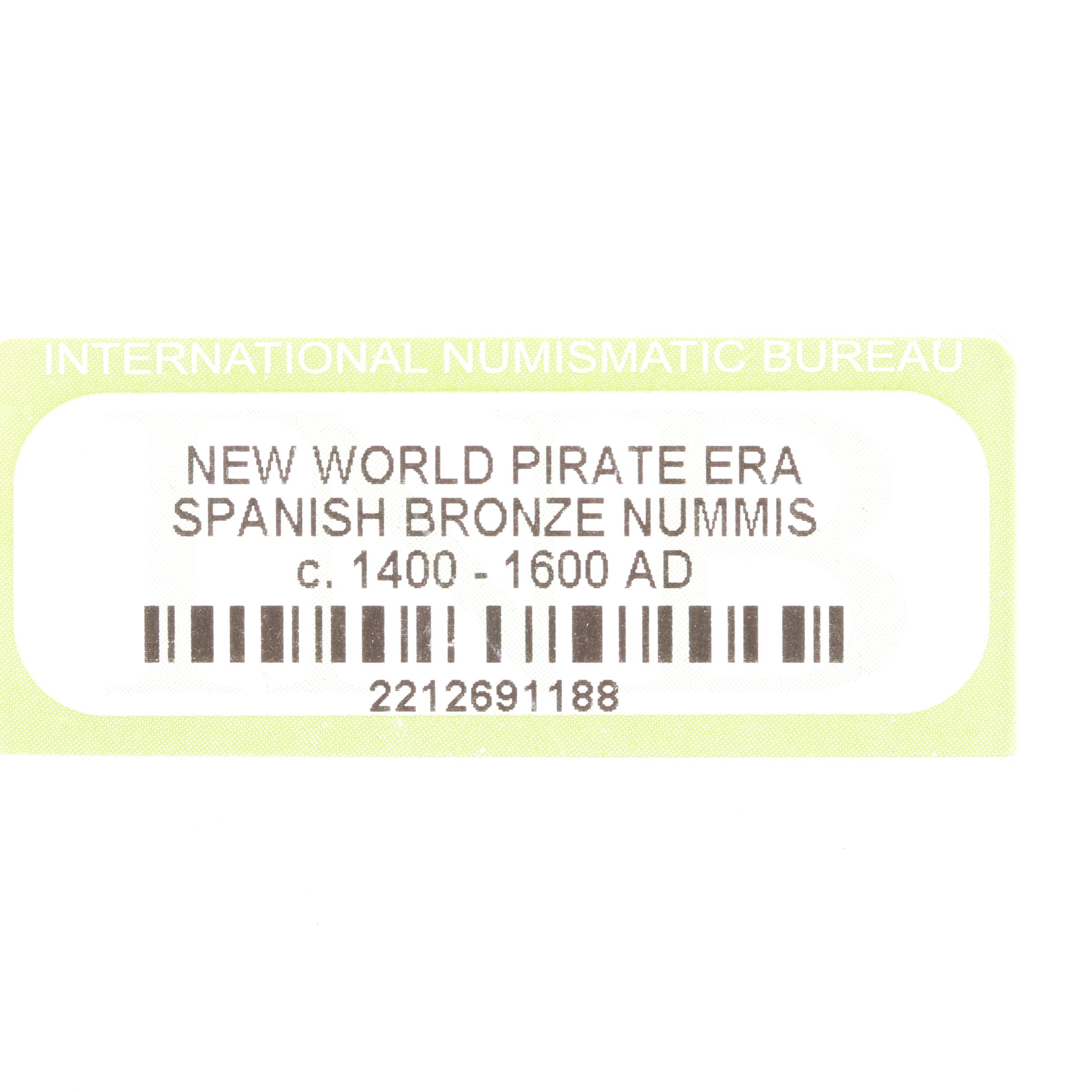 Ten New World Pirate Era Spanish Bronze Coins