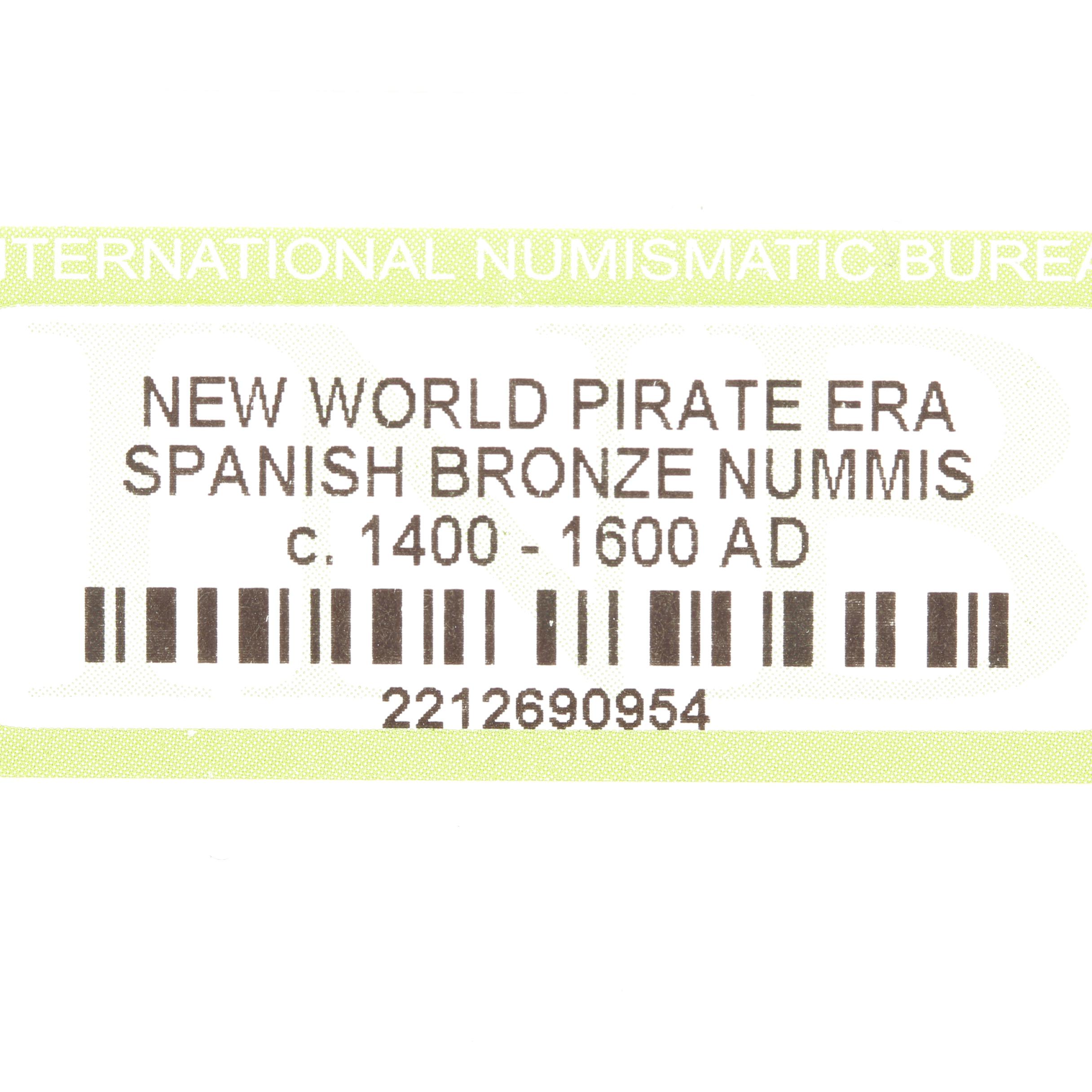 Ten New World Pirate Era Spanish Bronze Coins