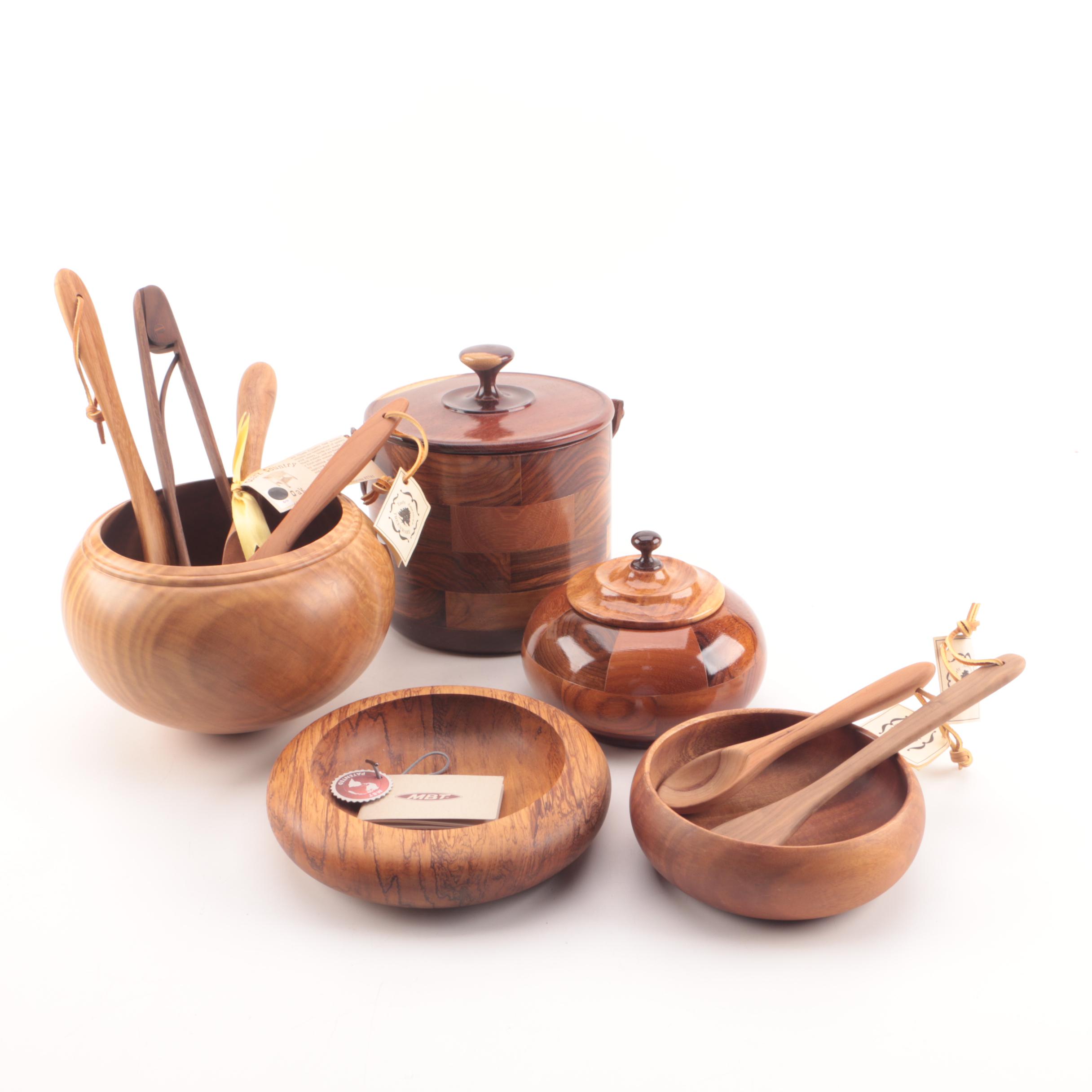 Vintage and Contemporary Wooden Serveware