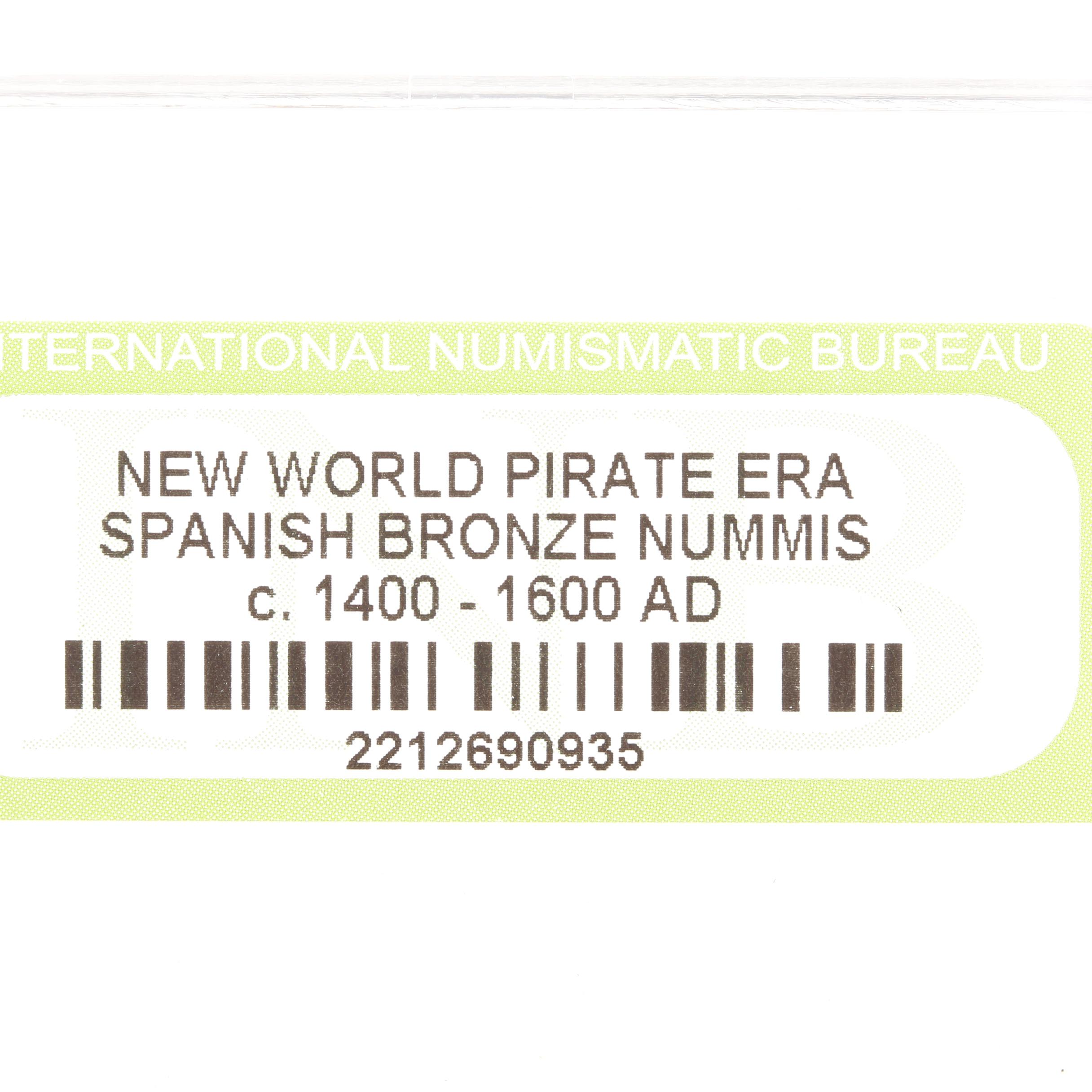 Ten New World Pirate Era Spanish Bronze Coins