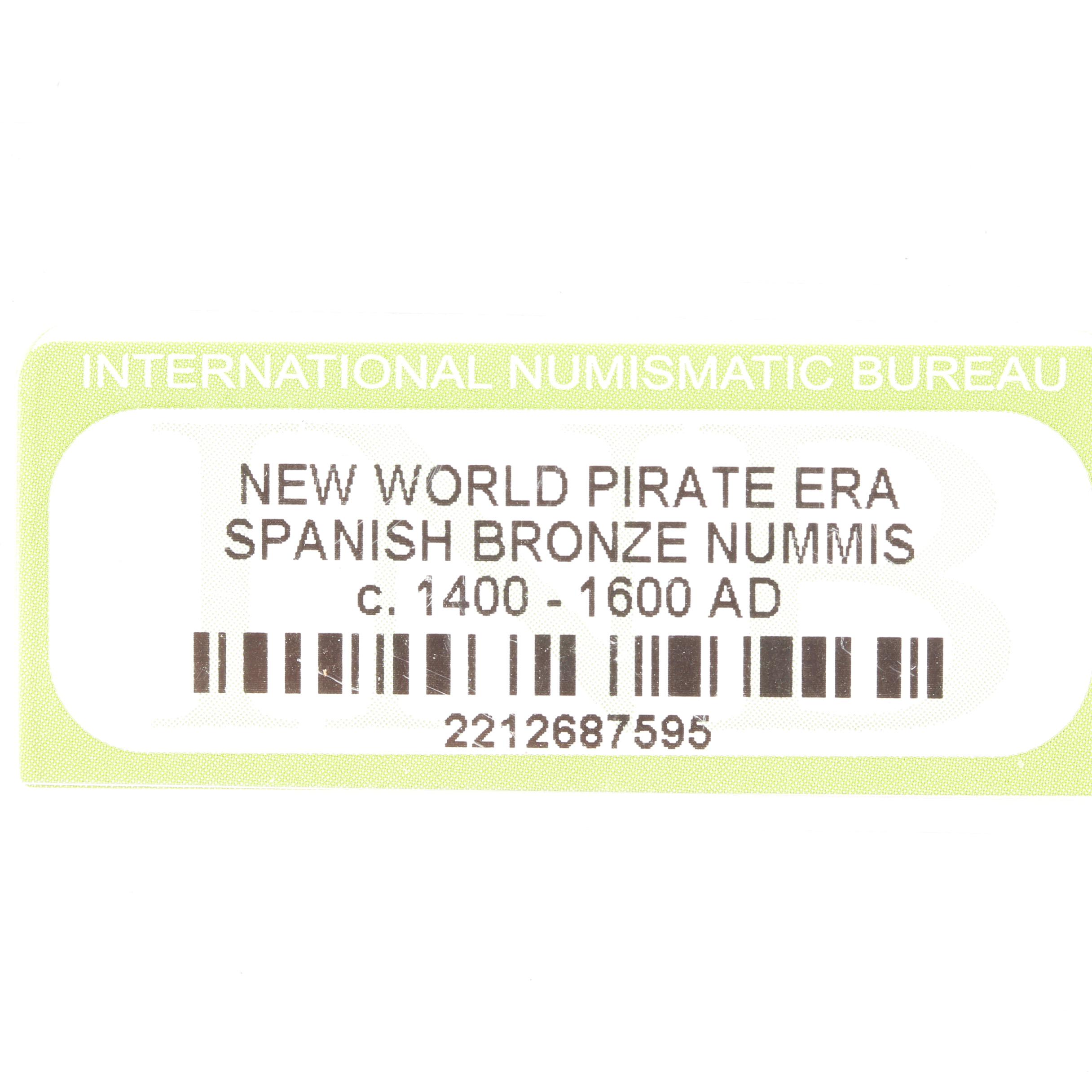 Ten New World Pirate Era Spanish Bronze Coins