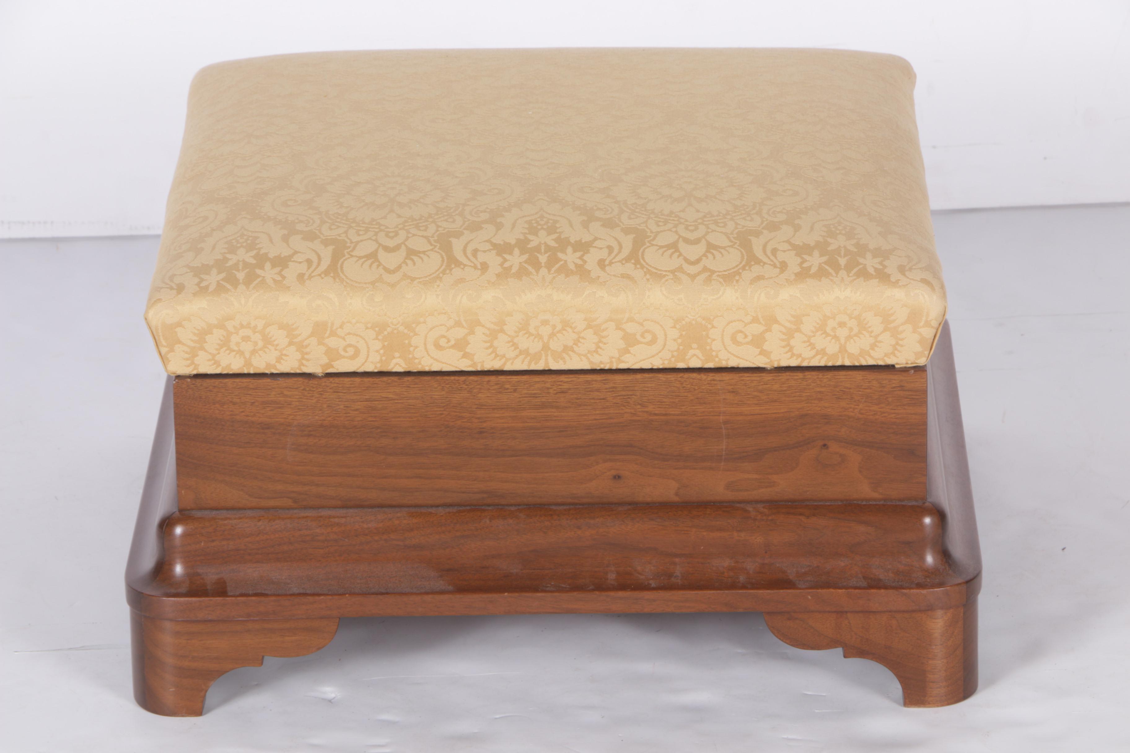 Small Ottoman with Drawer