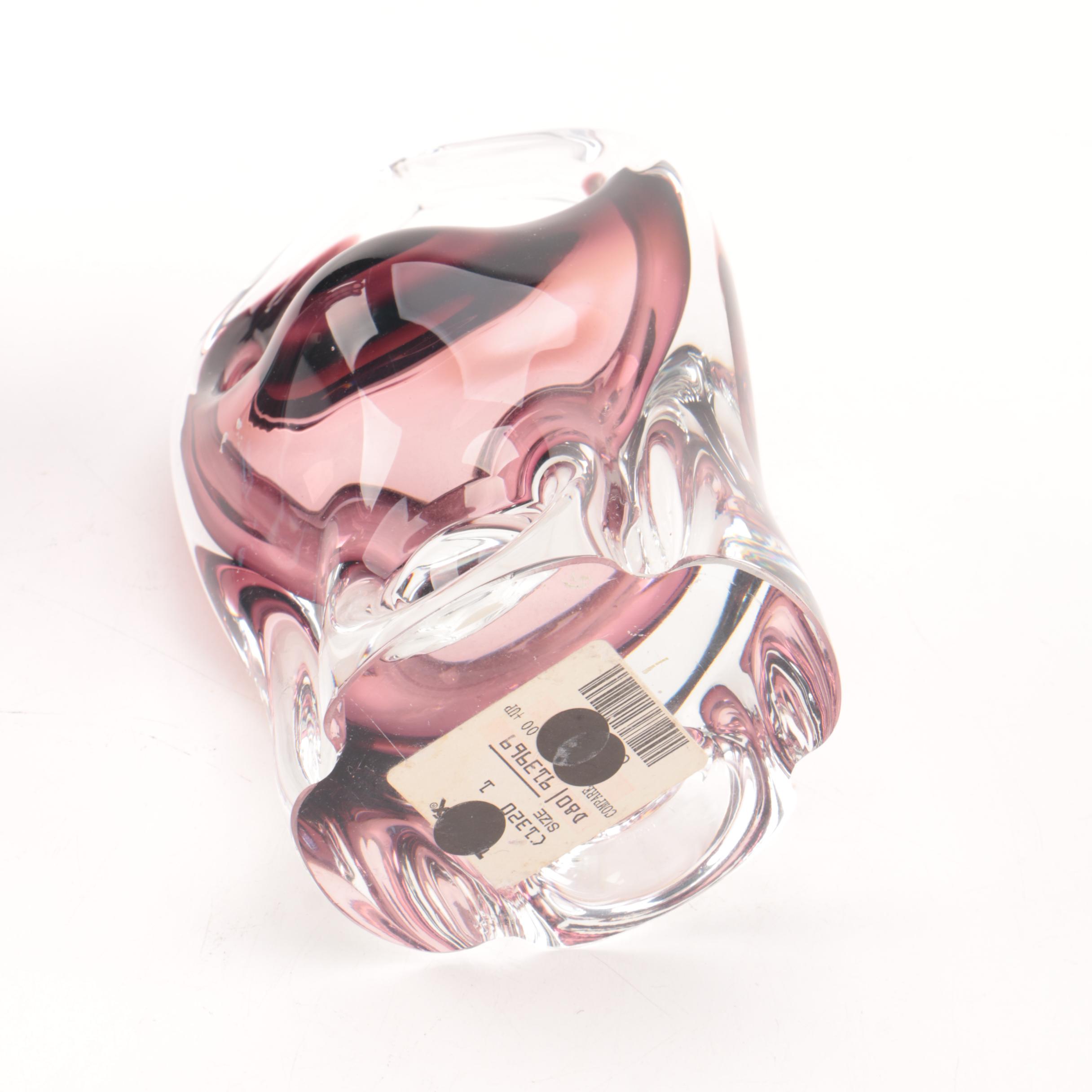 Amethyst Colored Art Glass Vases