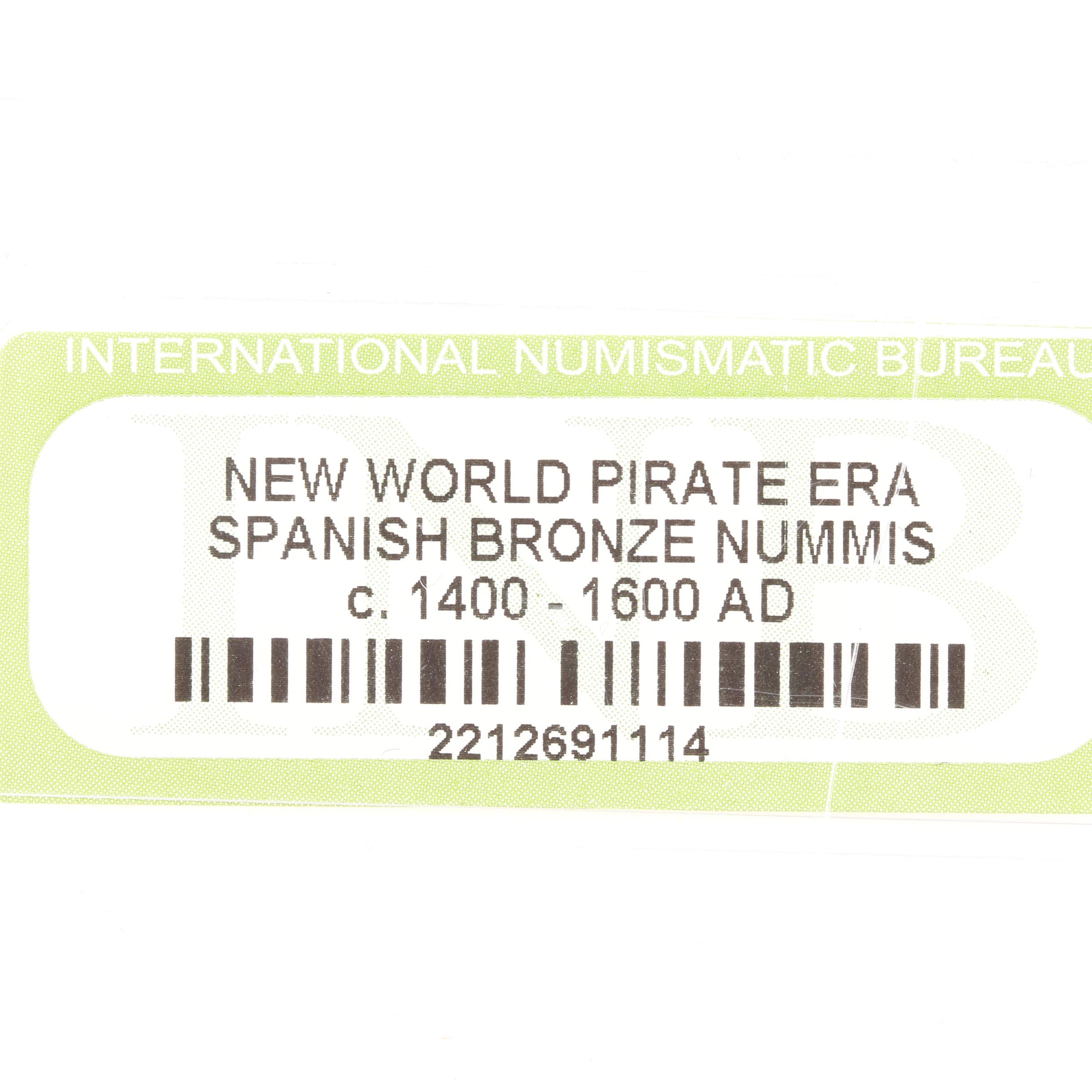 Ten New World Pirate Era Spanish Bronze Coins