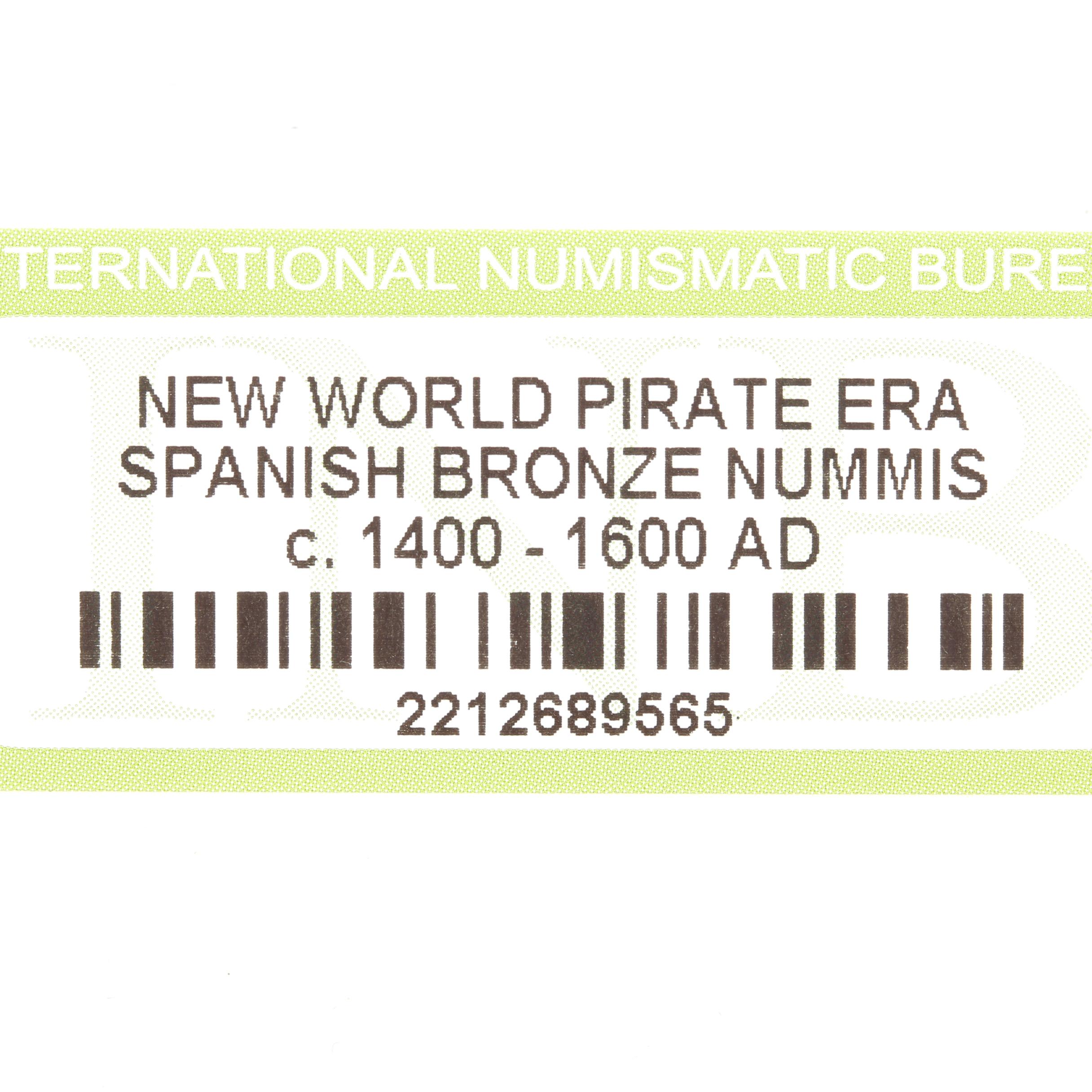 Ten New World Pirate Era Spanish Bronze Coins